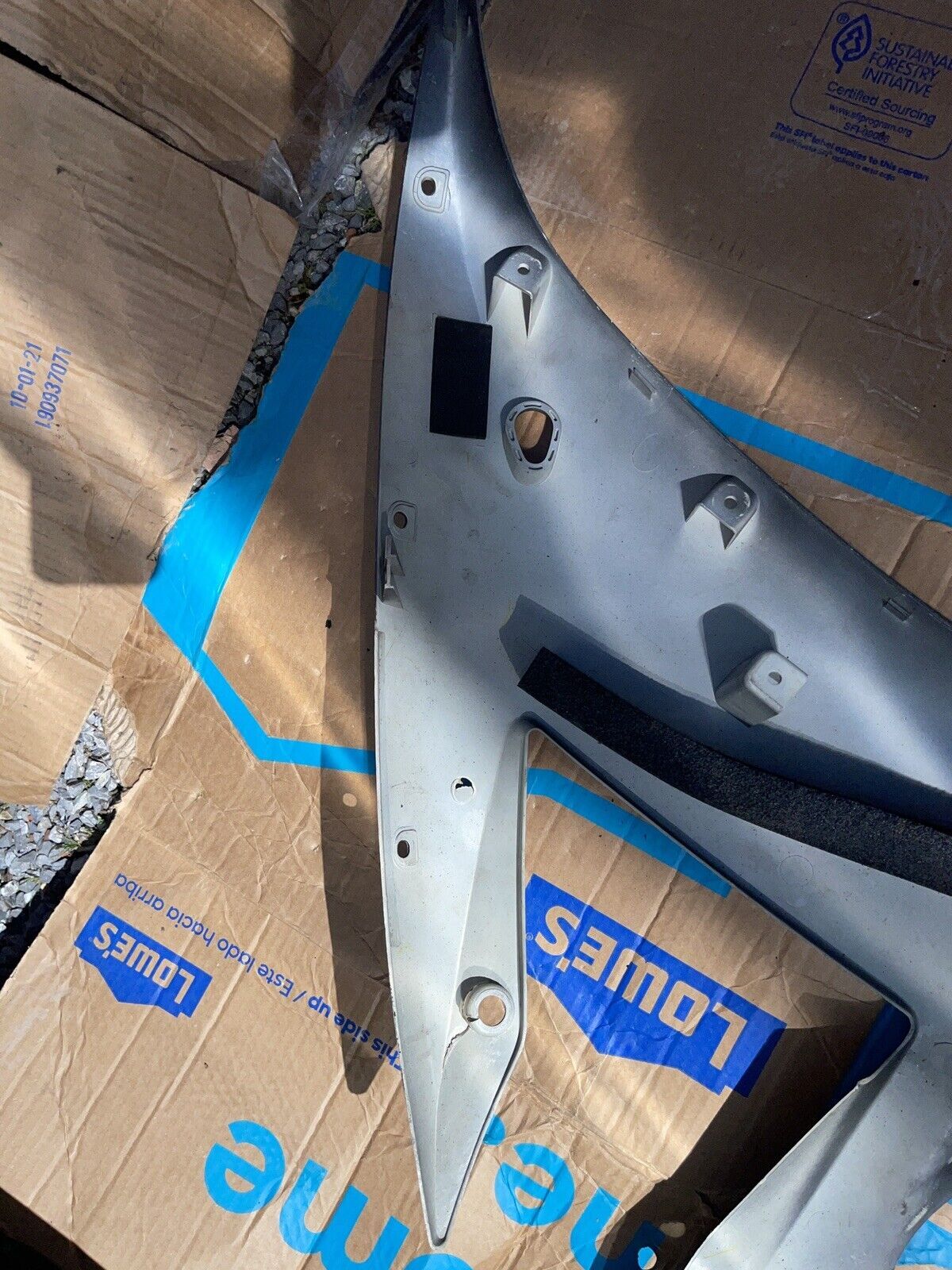 02 03 Yamaha R1 YZFR1 OEM LEFT Side Mid Fairing Cowl Middle Cover Panel YZF 1000