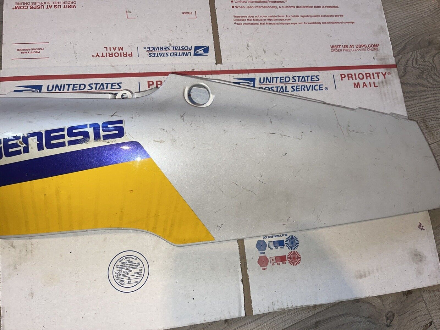 '95 FZR600 FZR 600 LEFT REAR TAIL FAIRING PLASTIC COVER COWL BLACK 1995 YAMAHA