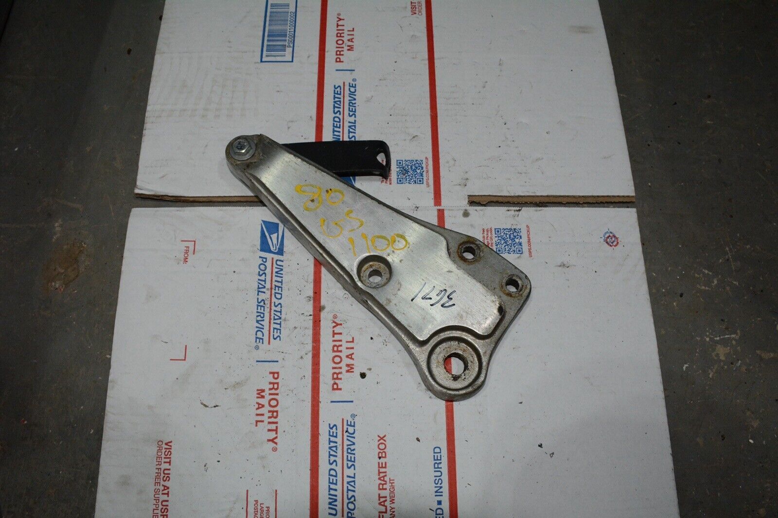 1980 Suzuki GS1100E Right foot peg bracket mount