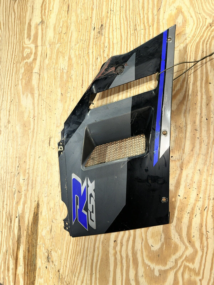 91 GSXR750 LEFT MID SIDE FAIRING COWL PLASTIC