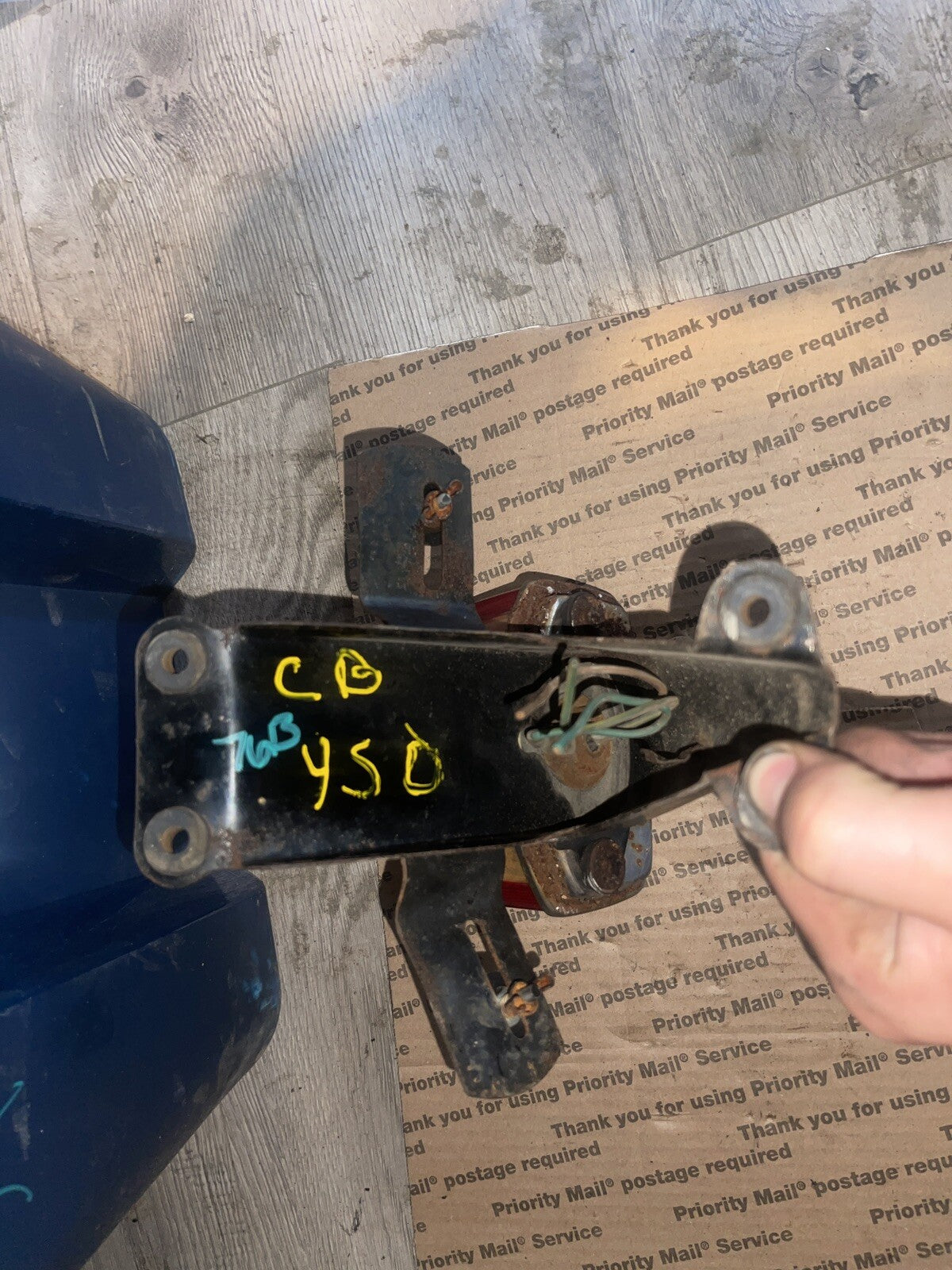 Honda CB450 CB 450 1972 72 taillight tail brake light mount bracket