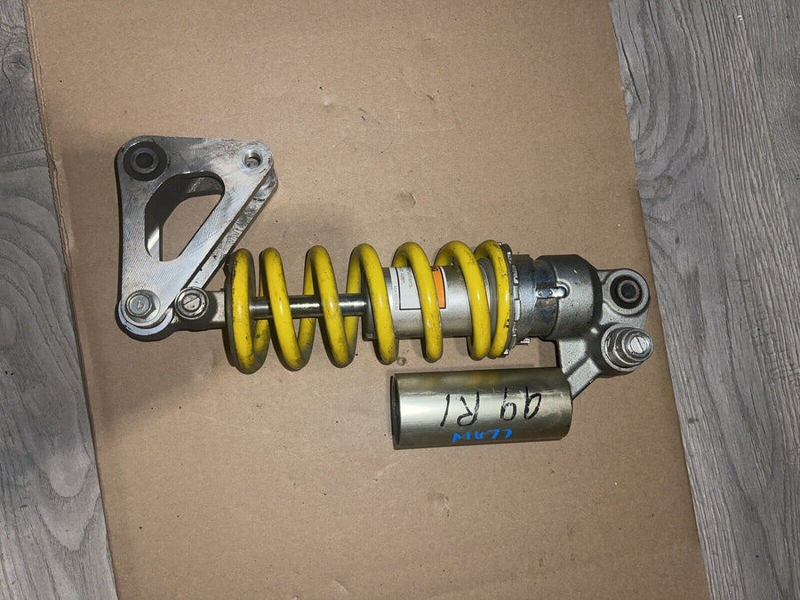 2002 02 99-02 YAMAHA YZFR6 YZF R6 REAR SHOCK YELLOW ADJUSTABLE SPRING ASSEMBLY