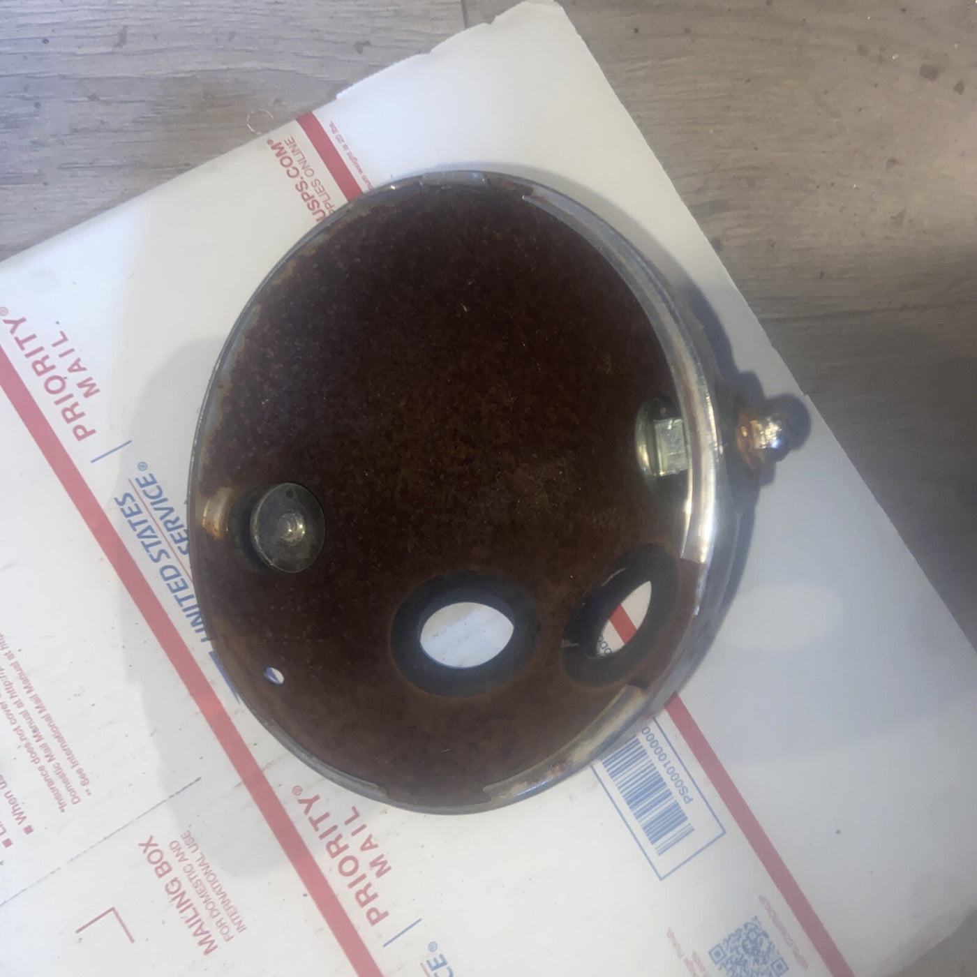 1981 Suzuki GS450 chrome headlight head light lamp mount bucket