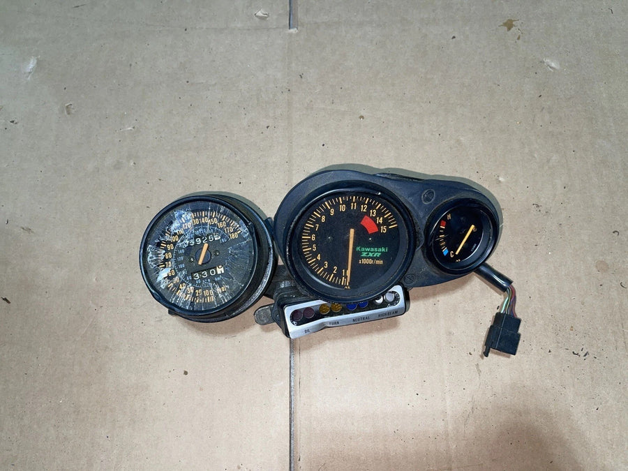 93-95 KAWASAKI NINJA ZX7R SPEEDO TACH GAUGES DISPLAY CLUSTER SPEEDOMETER Cracked