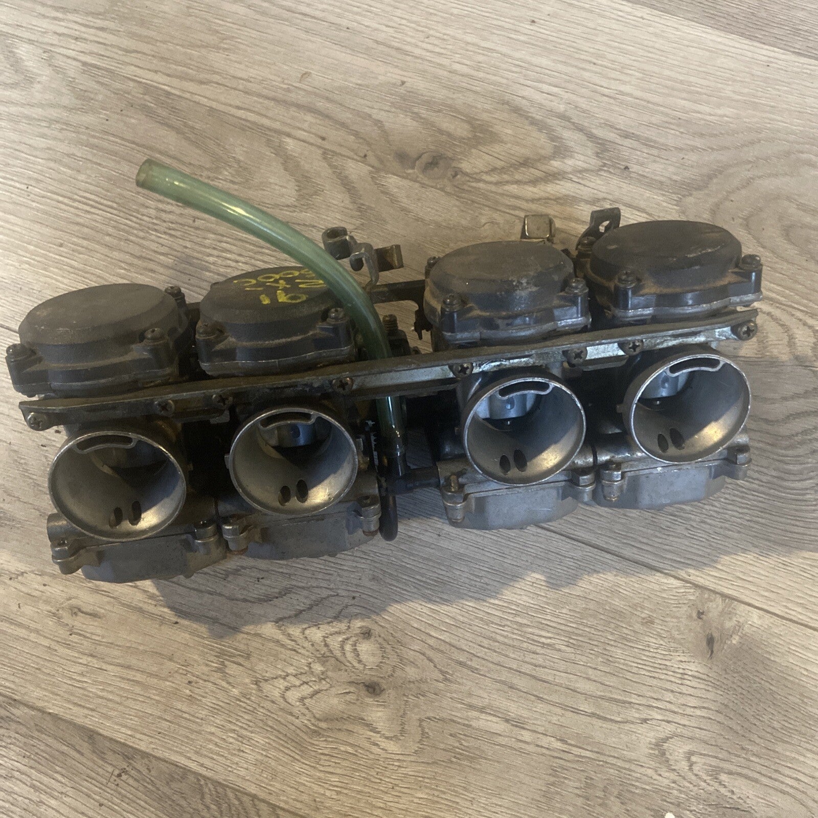 1991 kawasaki Ninja ZX 600 carburetors carbs carb set rack