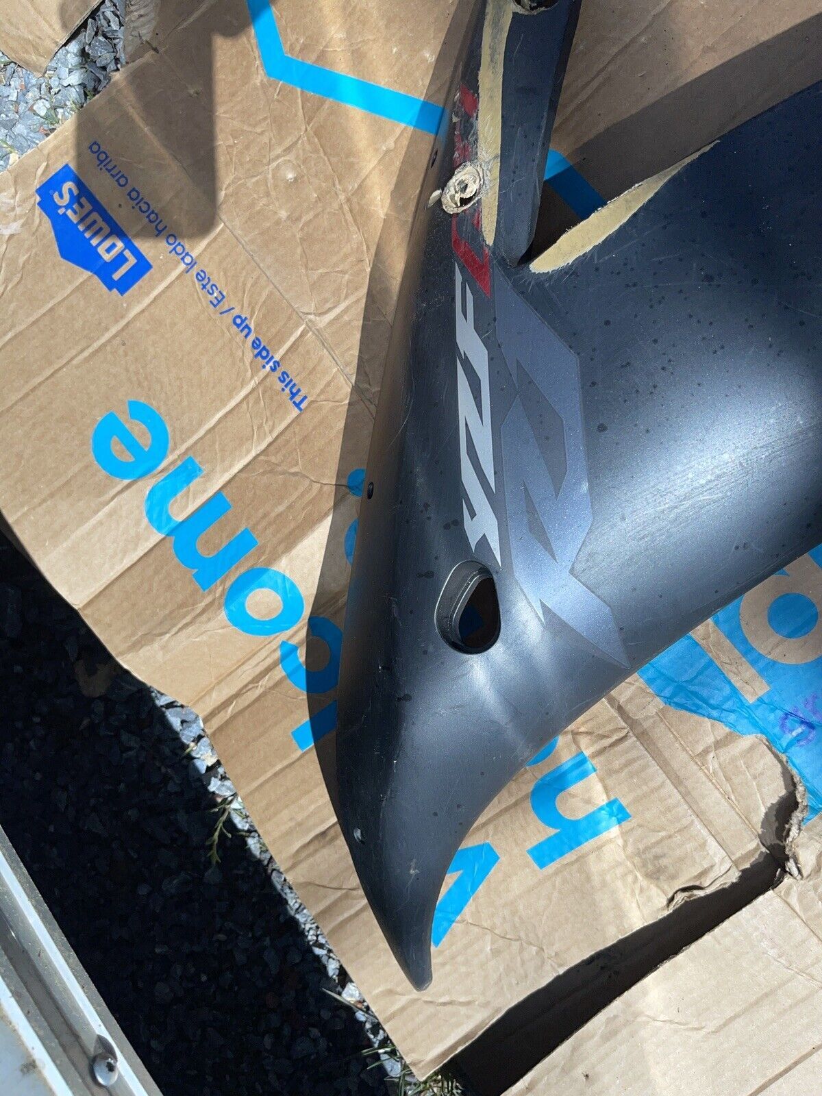 02 03 Yamaha R1 YZFR1 OEM LEFT Side Mid Fairing Cowl Middle Cover Panel YZF 1000