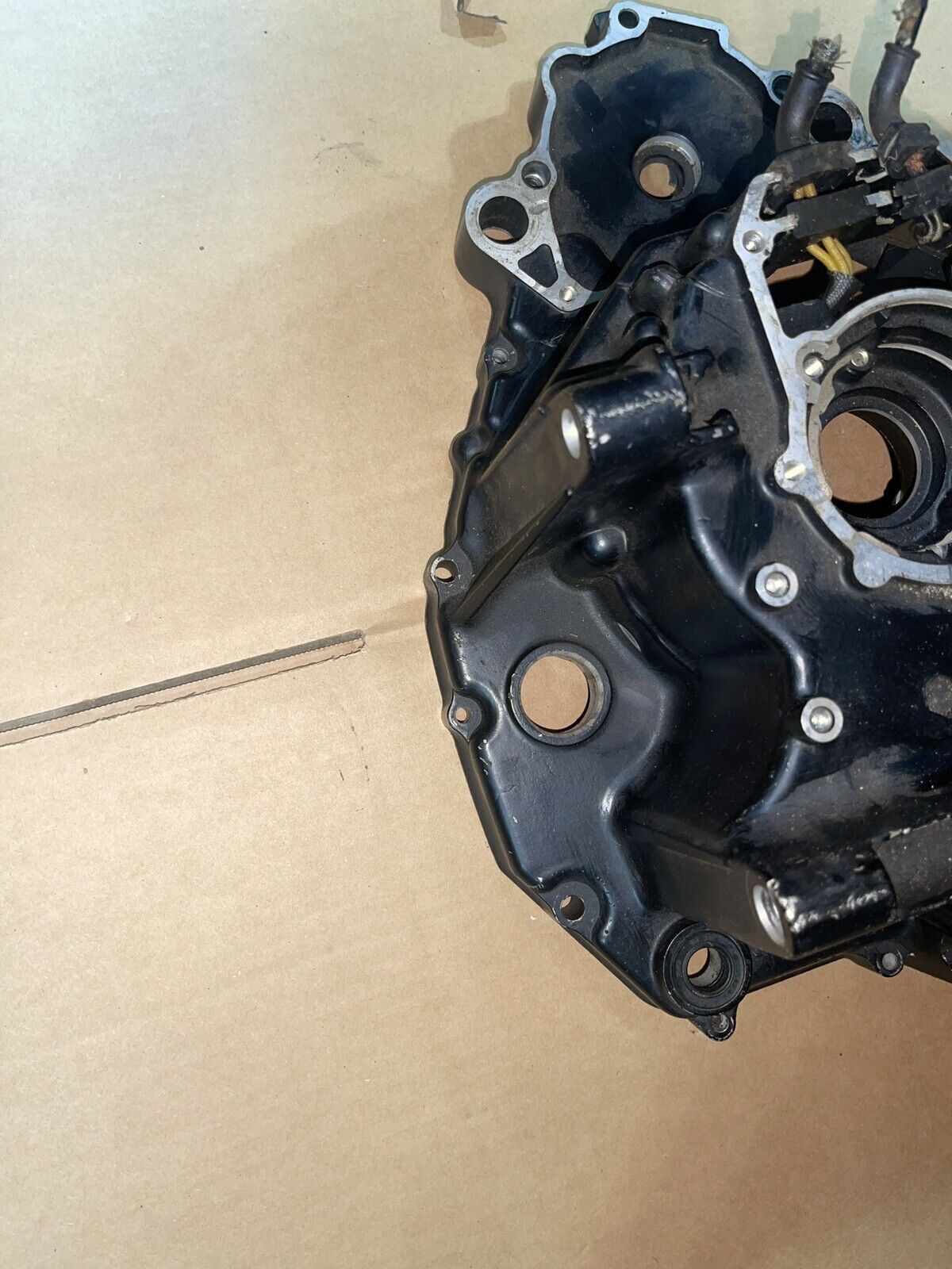 93-01 KAWASAKI NINJA ZX11 LOWER ENGINE BOTTOM CRANKCASE CRANK CASES MOTOR BLOCK