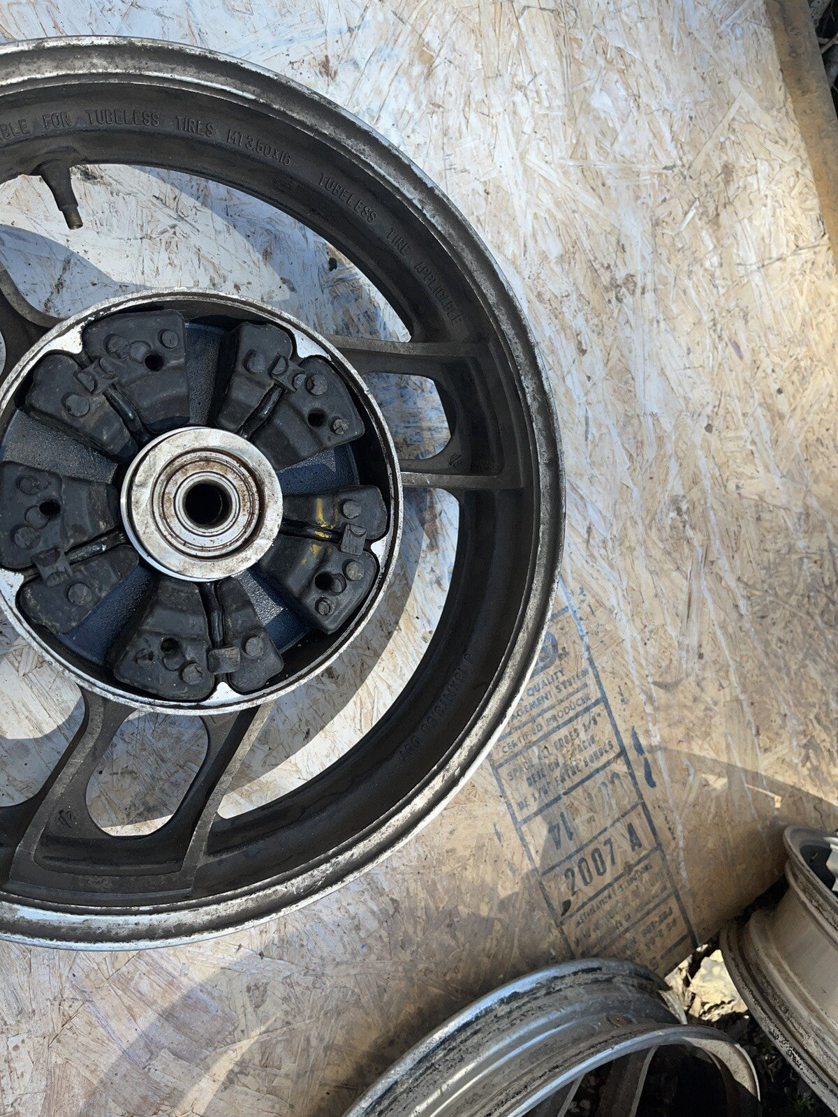 STRAIGHT! OEM Rear Wheel 84-85 FJ1100 FJ 1100 Back Rim `86 FJ1200 1200 