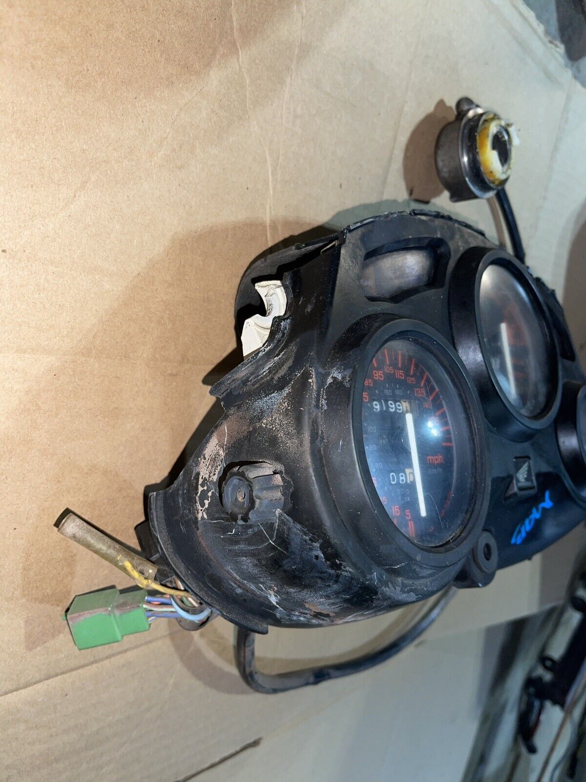 1987-1990 HONDA CBR600F SPEEDO TACH GAUGES DISPLAY SPEEDOMETER TACHOMETER