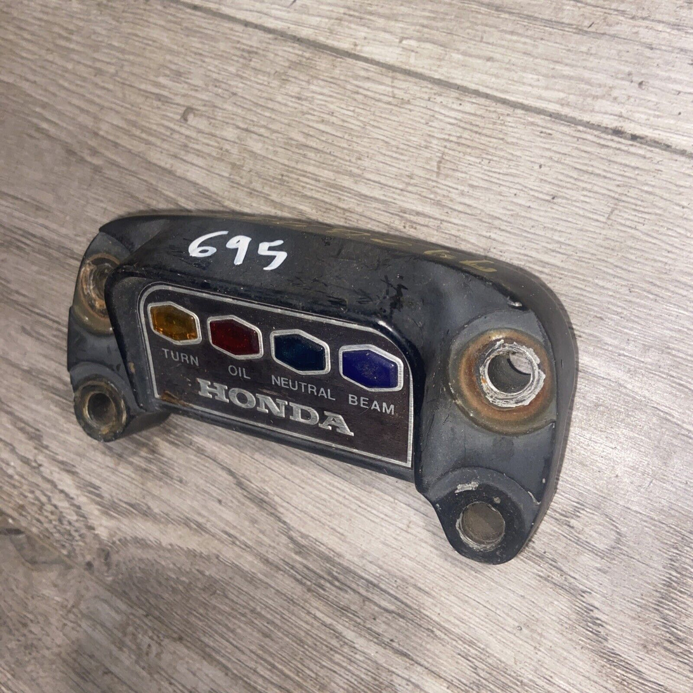74 Honda Upper Holder CB550 CB350F CB750 GAUGE DUMMY LIGHT