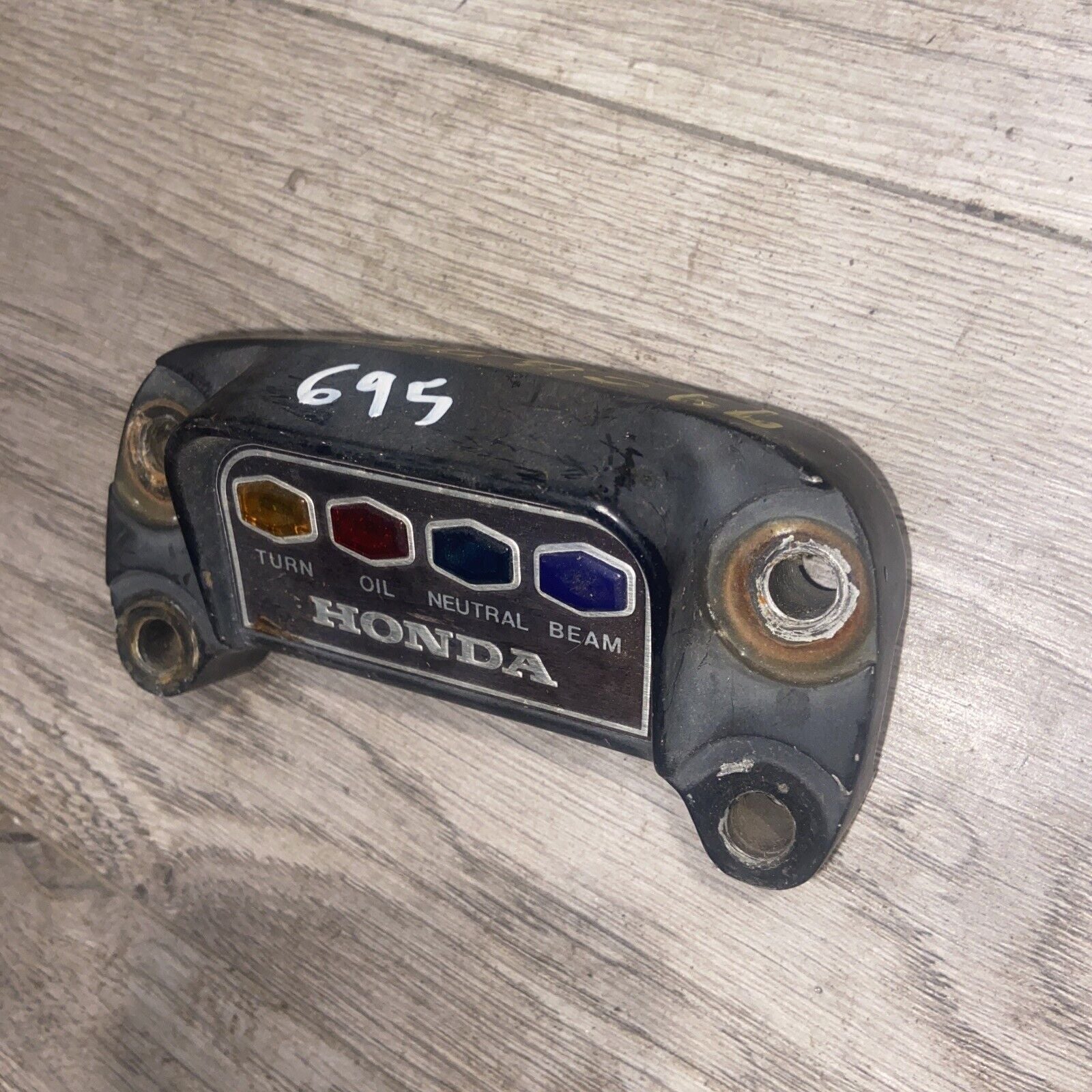 74 Honda Upper Holder CB550 CB350F CB750 GAUGE DUMMY LIGHT
