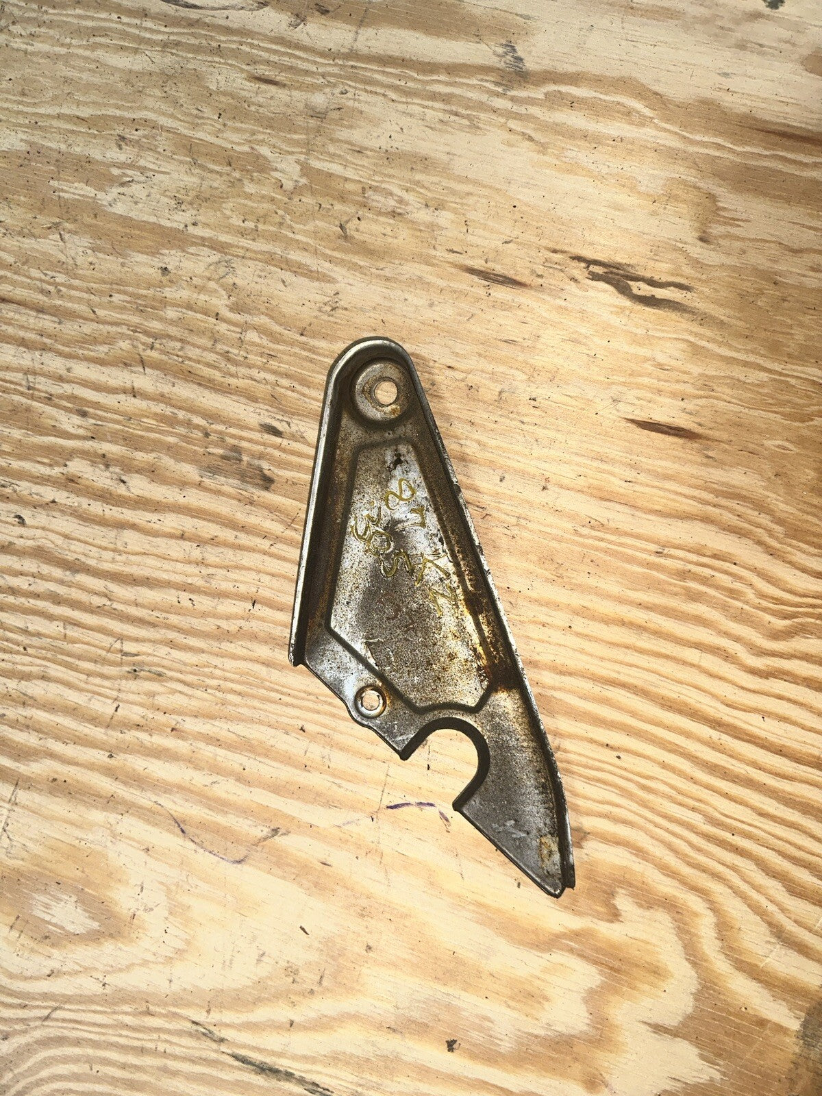 87 Kawasaki Kz 305 Metal Side Cover 