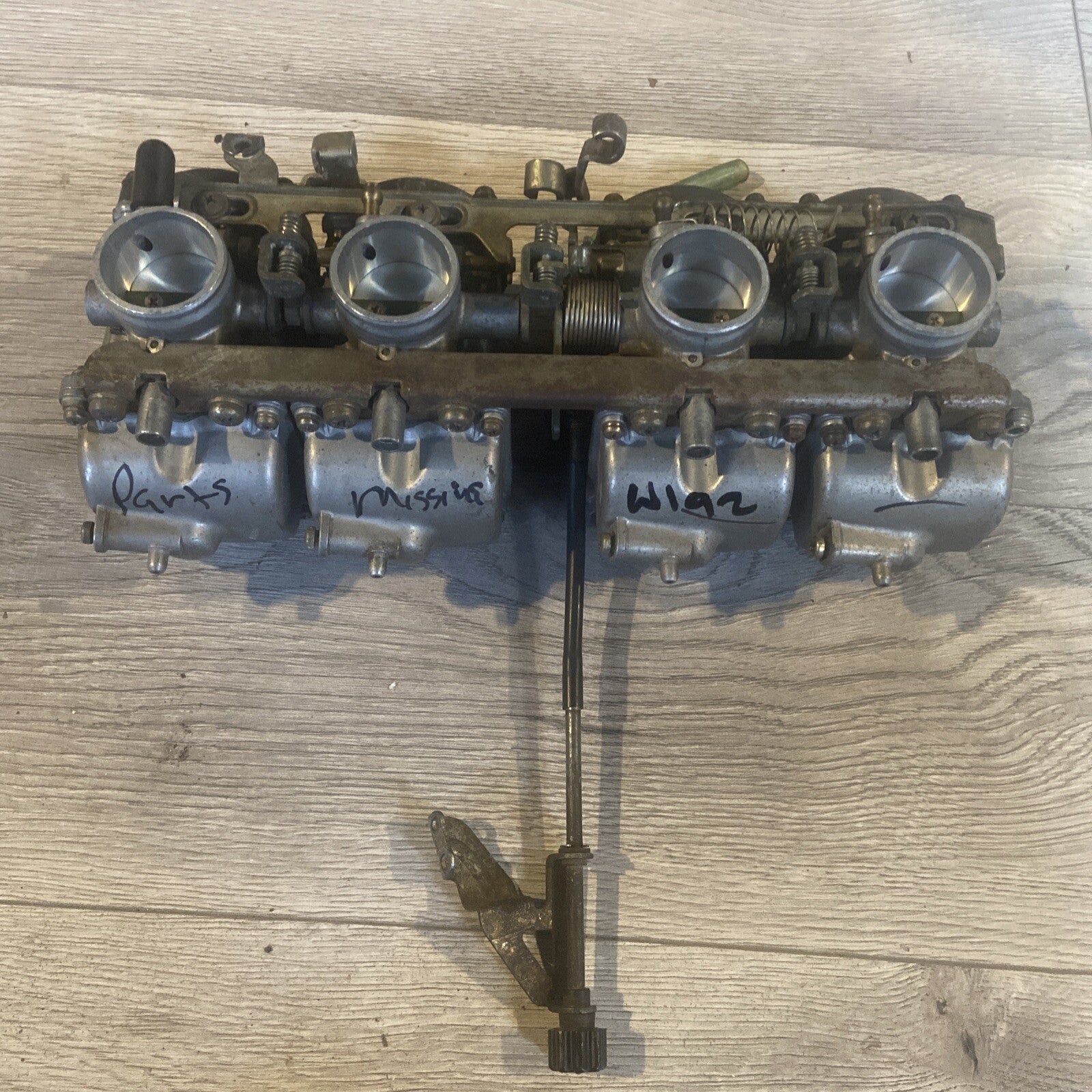1991 kawasaki Ninja ZX 600 carburetors carbs carb set rack