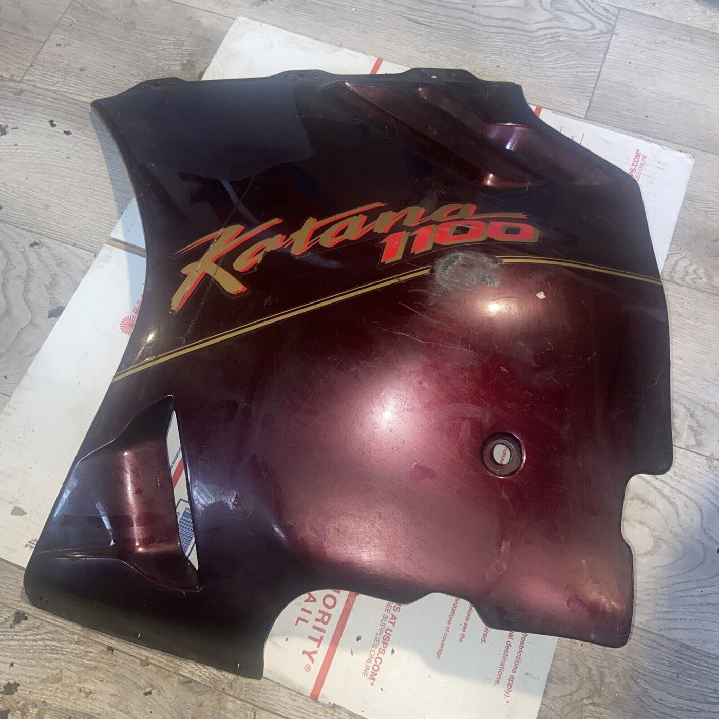 88-93 SUZUKI KATANA 1100 GSX1100F LEFT AND LEFT LOWER BOTTOM BELLY SIDE FAIRING
