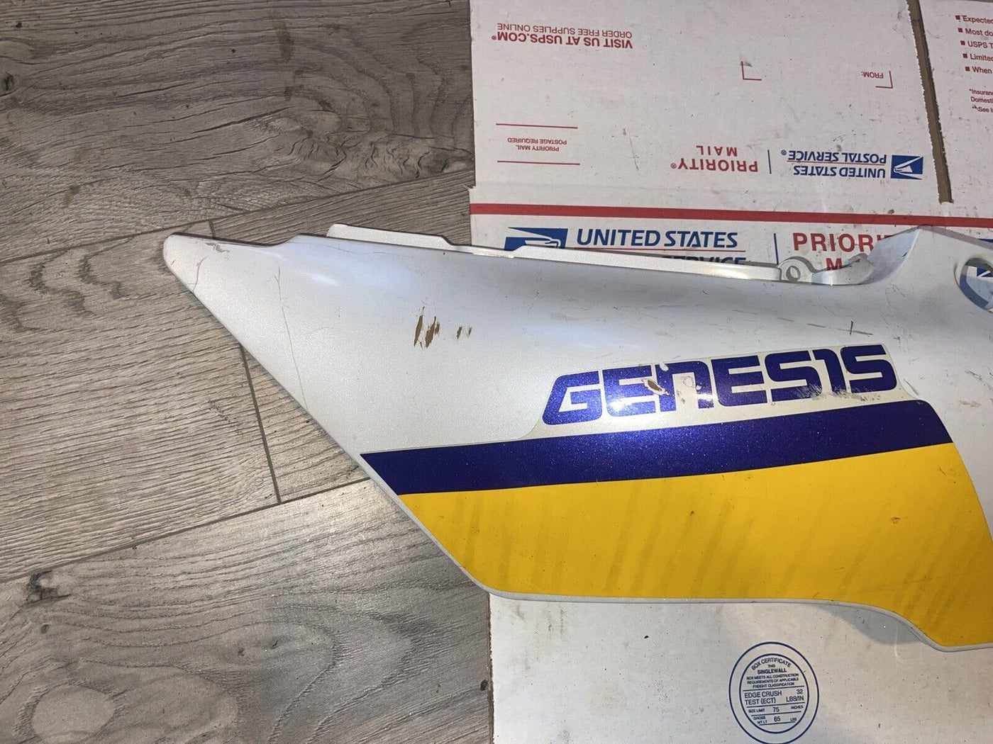 '95 FZR600 FZR 600 LEFT REAR TAIL FAIRING PLASTIC COVER COWL BLACK 1995 YAMAHA