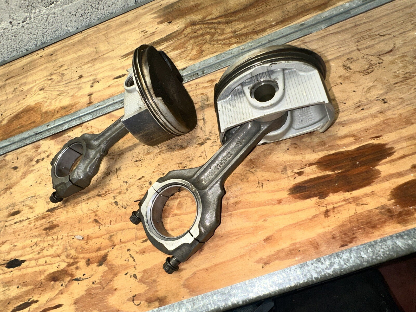 02-06 Honda Rvt1000r Rc51 Sp2 Engine Motor Pistons Connecting Rods