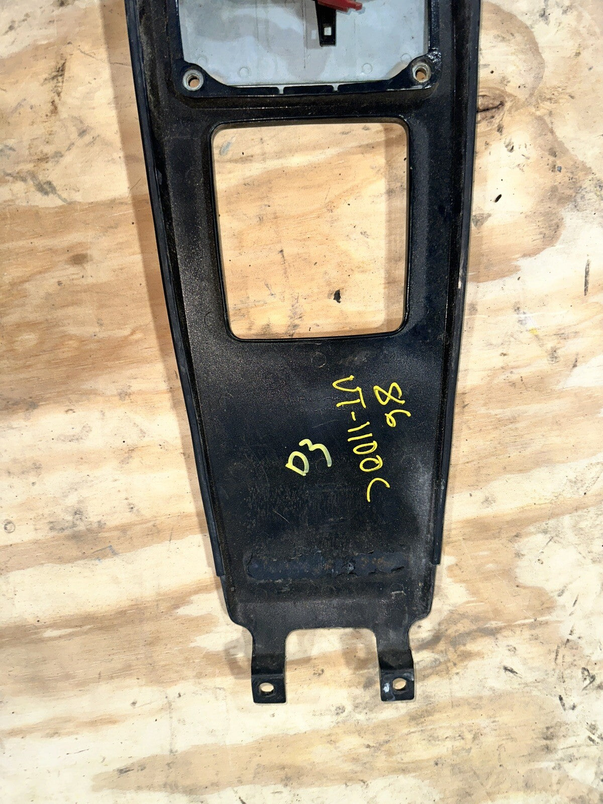 1986 HONDA VT1100C VT 1100 C SHADOW FUEL COVER AND FUEL GAUGE  TEMP GAUGE OEM