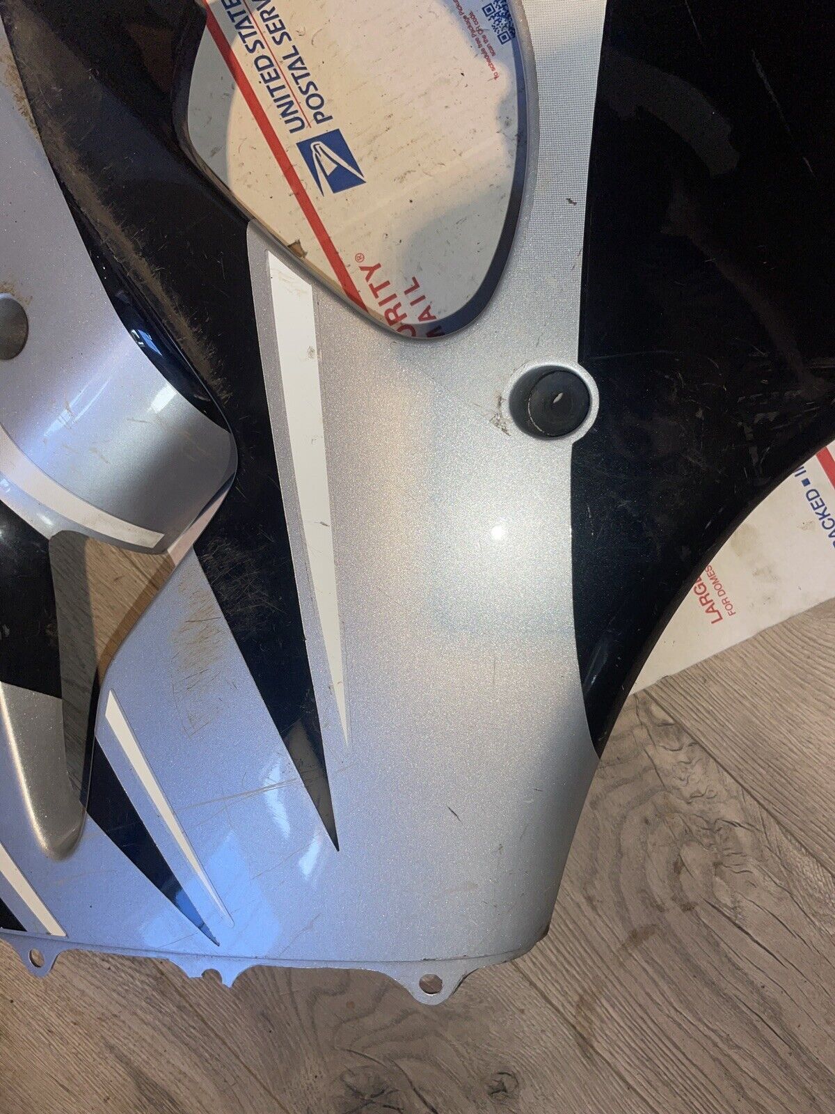 00-02 KAWASAKI ZX6R ZX600J LEFT SIDE LOWER FAIRING COWL