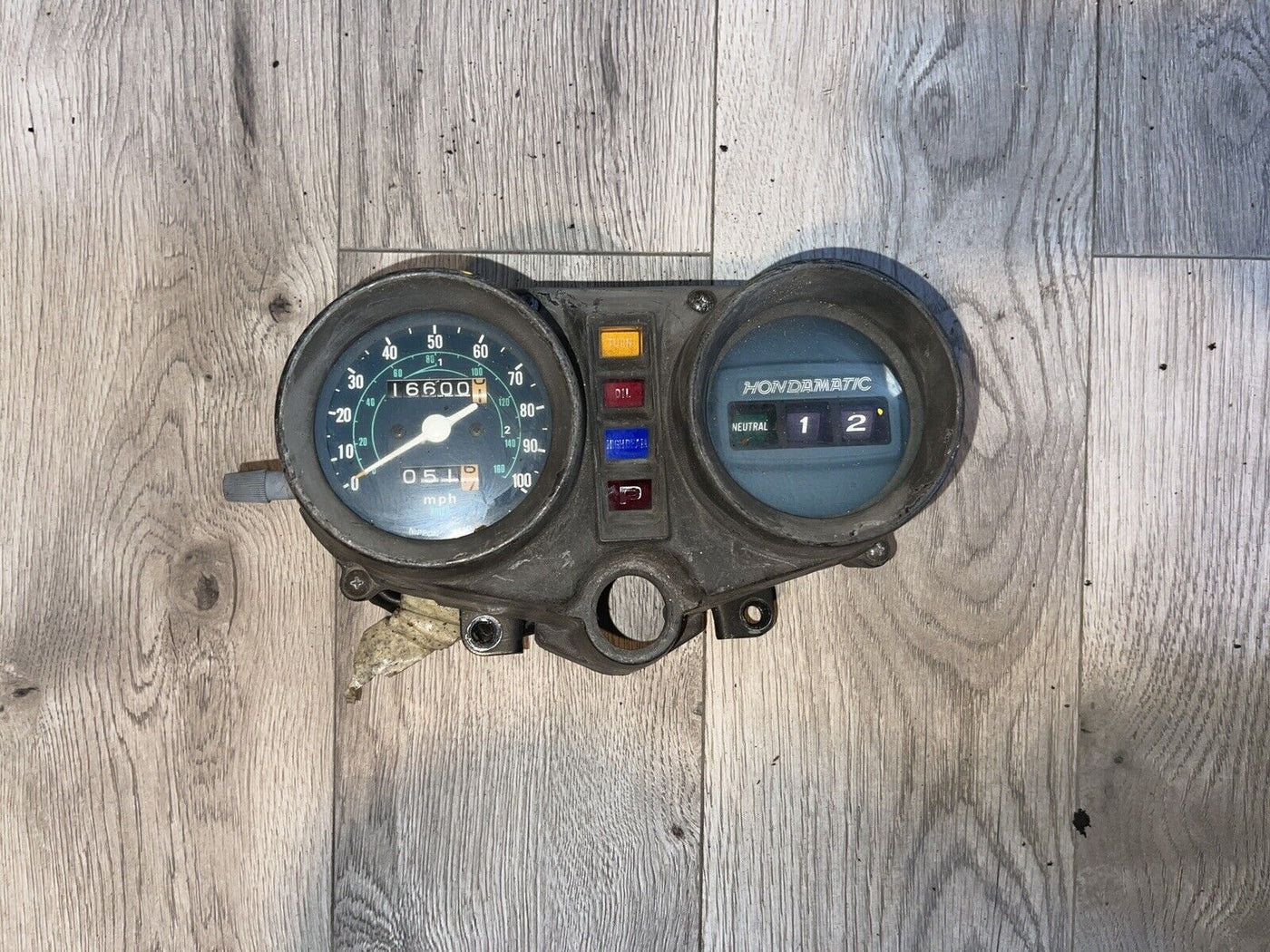 1978 Honda CB400A Hawk Hondamatic Gauges Cluster Speedo Tach