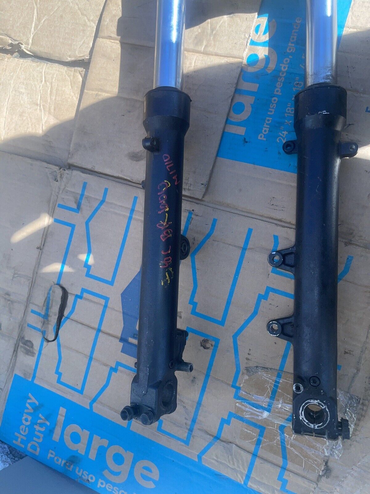 88-90 HONDA CBR600 F1 HURRICANE FRONT FORKS *SLIGHTLY BENT* SHOCK