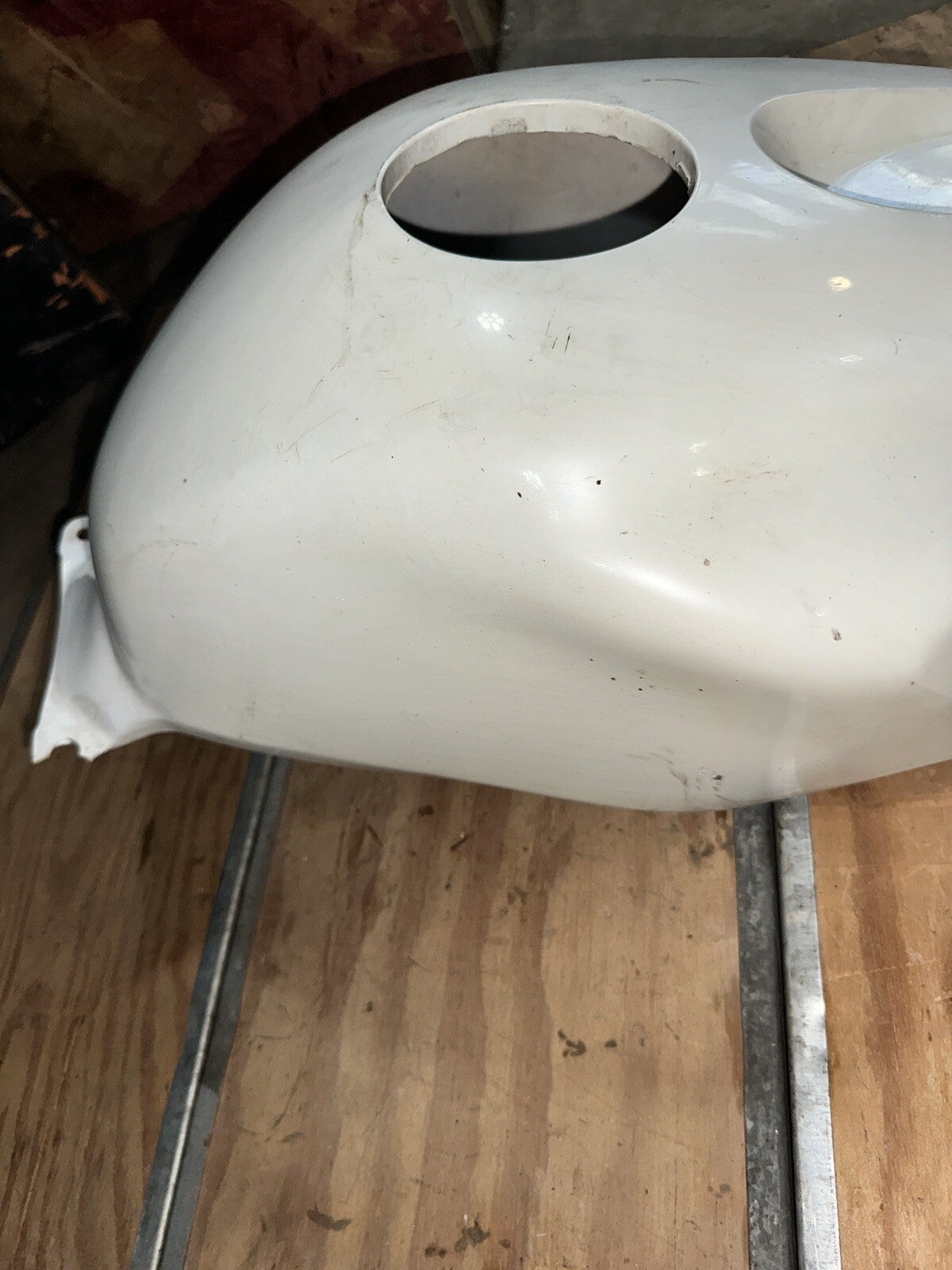 03-04 HONDA CBR600RR ZXMT GAS TANK FUEL CELL COVER FAIRING COWL 83150-MEE-670ZA