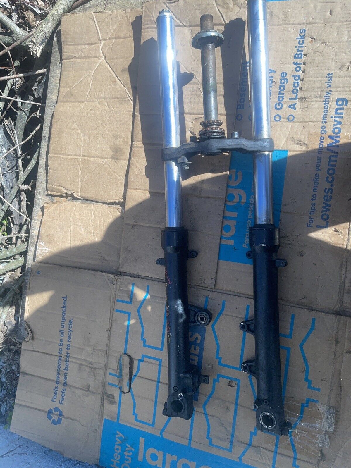 88-90 HONDA CBR600 F1 HURRICANE FRONT FORKS *SLIGHTLY BENT* SHOCK