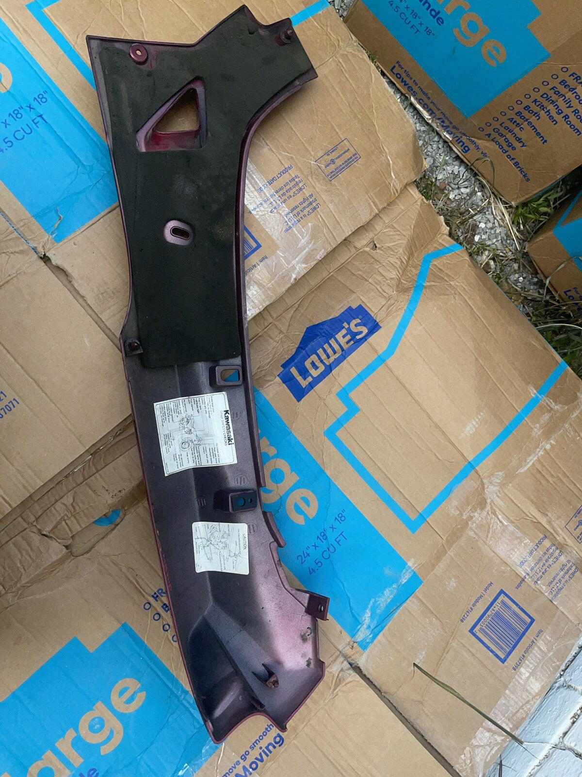 92 KAWASAKI ZX600 ZX 600 ZX-6 NINJA REAR TAIL COWL, FAIRING, RIGHT