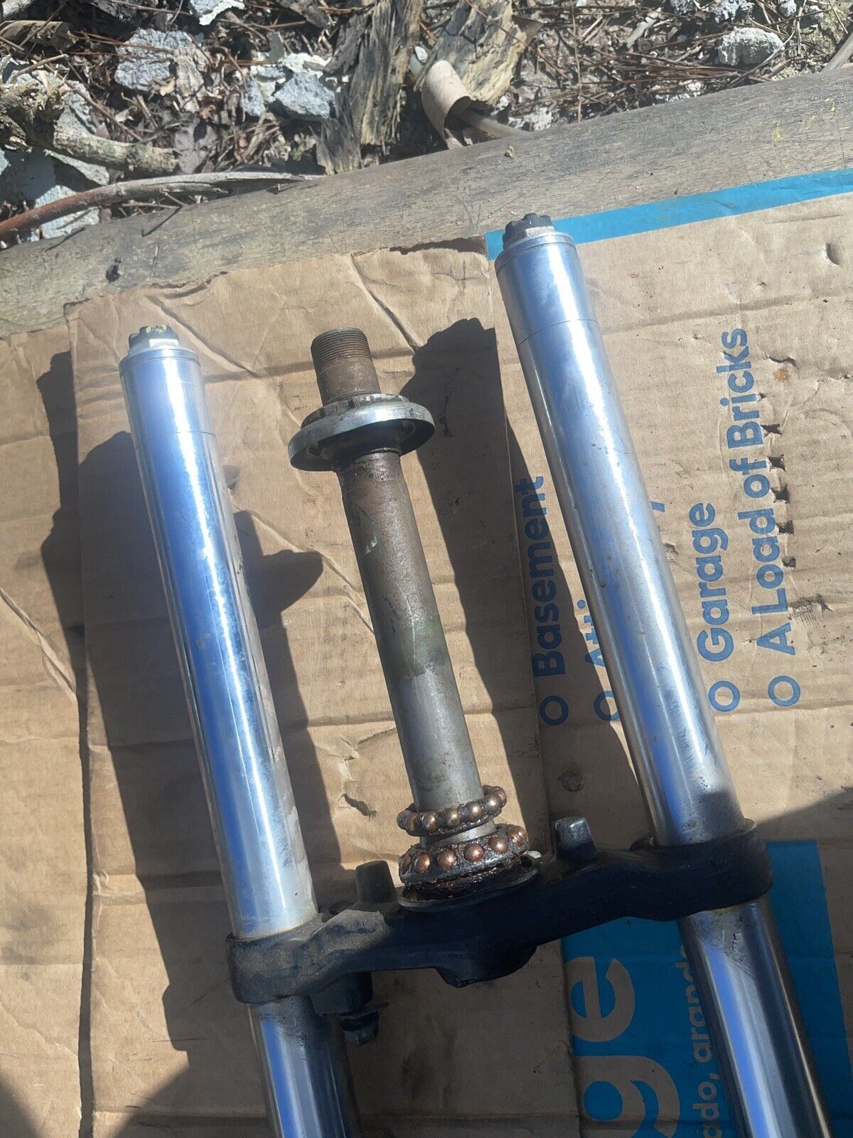 88-90 HONDA CBR600 F1 HURRICANE FRONT FORKS *SLIGHTLY BENT* SHOCK