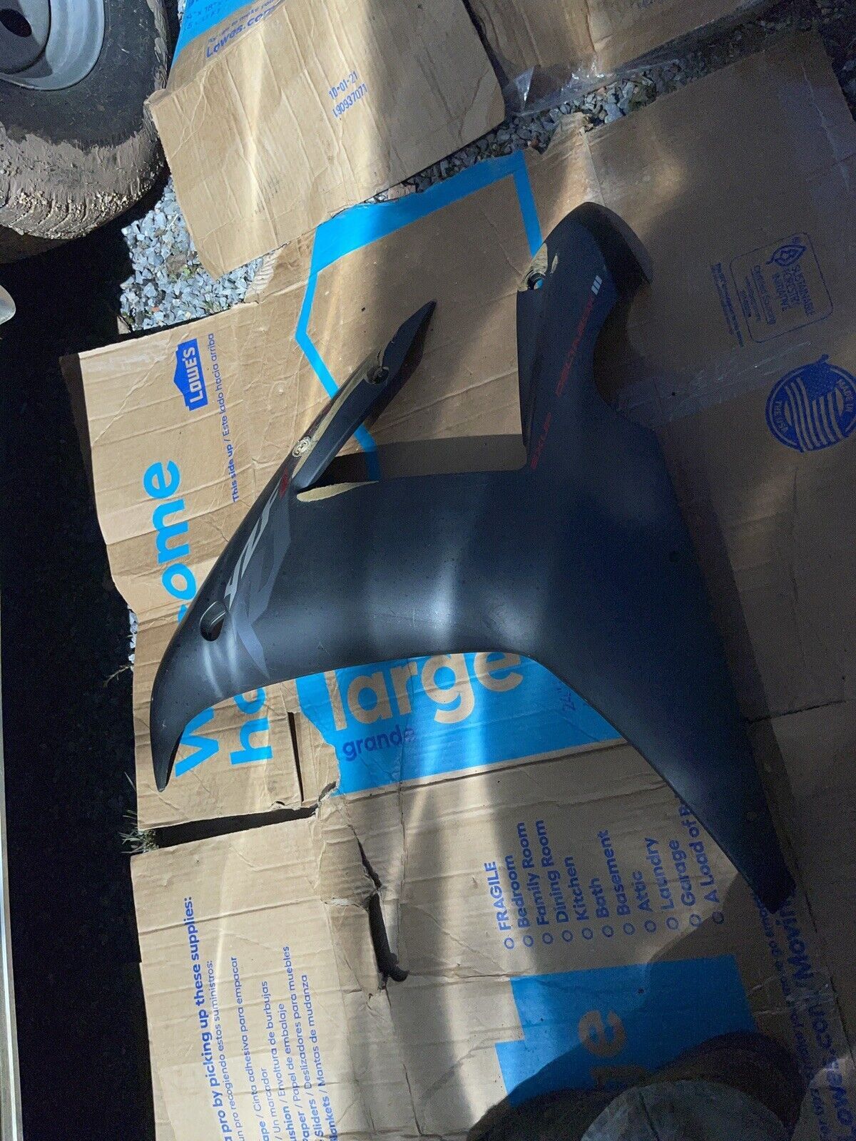 02 03 Yamaha R1 YZFR1 OEM LEFT Side Mid Fairing Cowl Middle Cover Panel YZF 1000