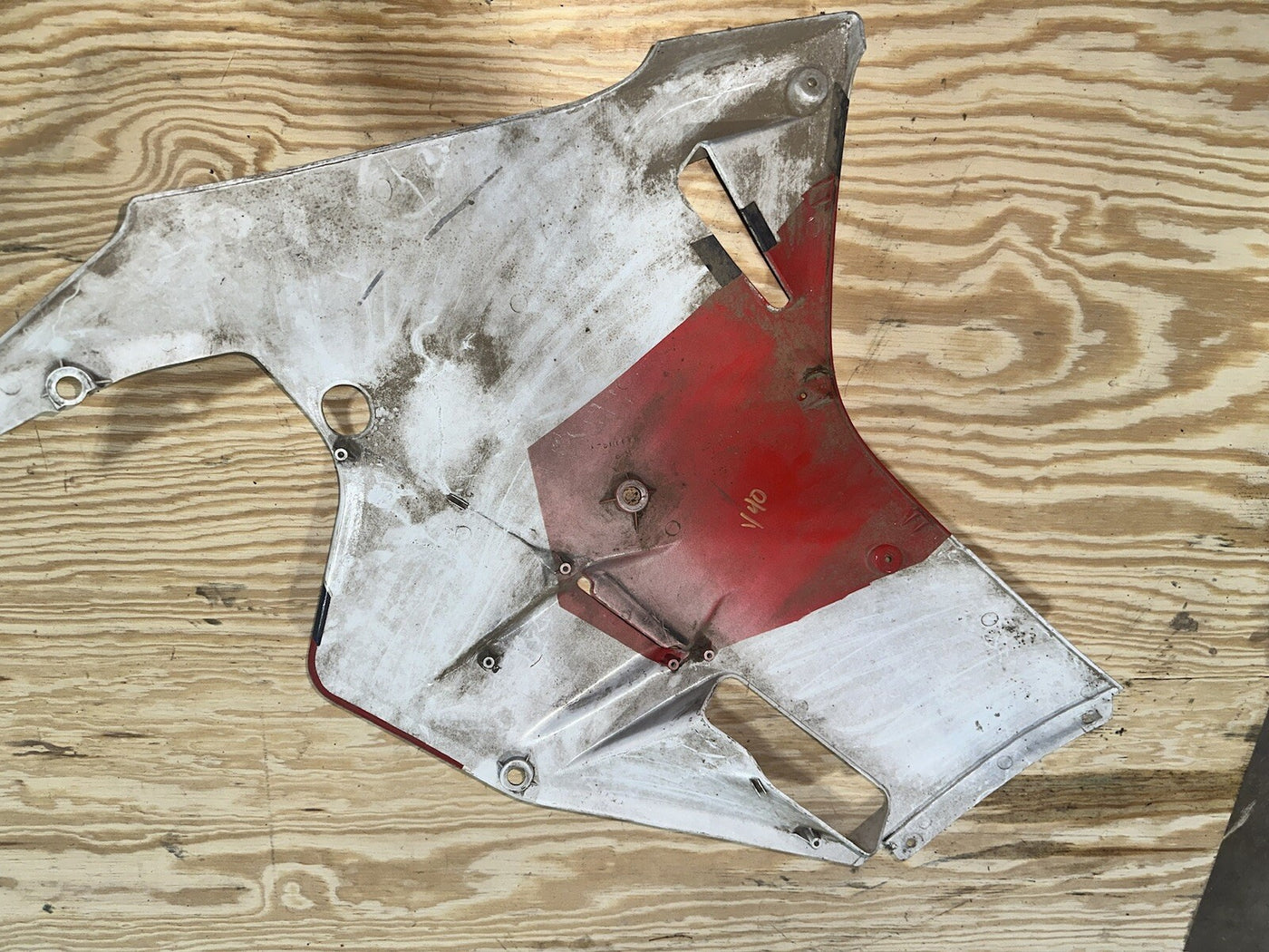 1989 1990 YAMAHA FZR1000 RIGHT SIDE COVER FRAME PANEL COWL FAIRING
