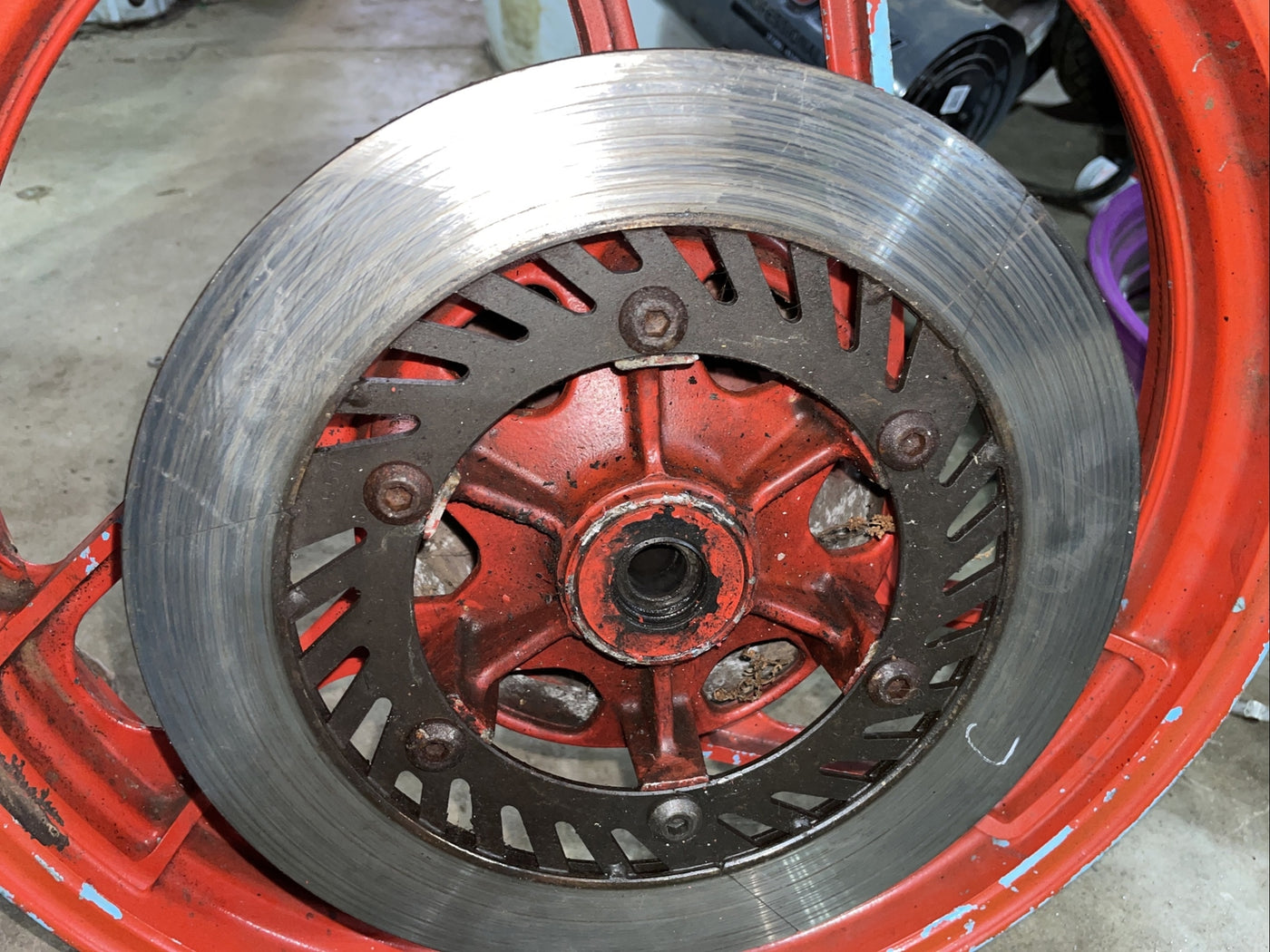 85-87 Yamaha FZ750 FZ 750 Rear Wheel Rim Sprocket 