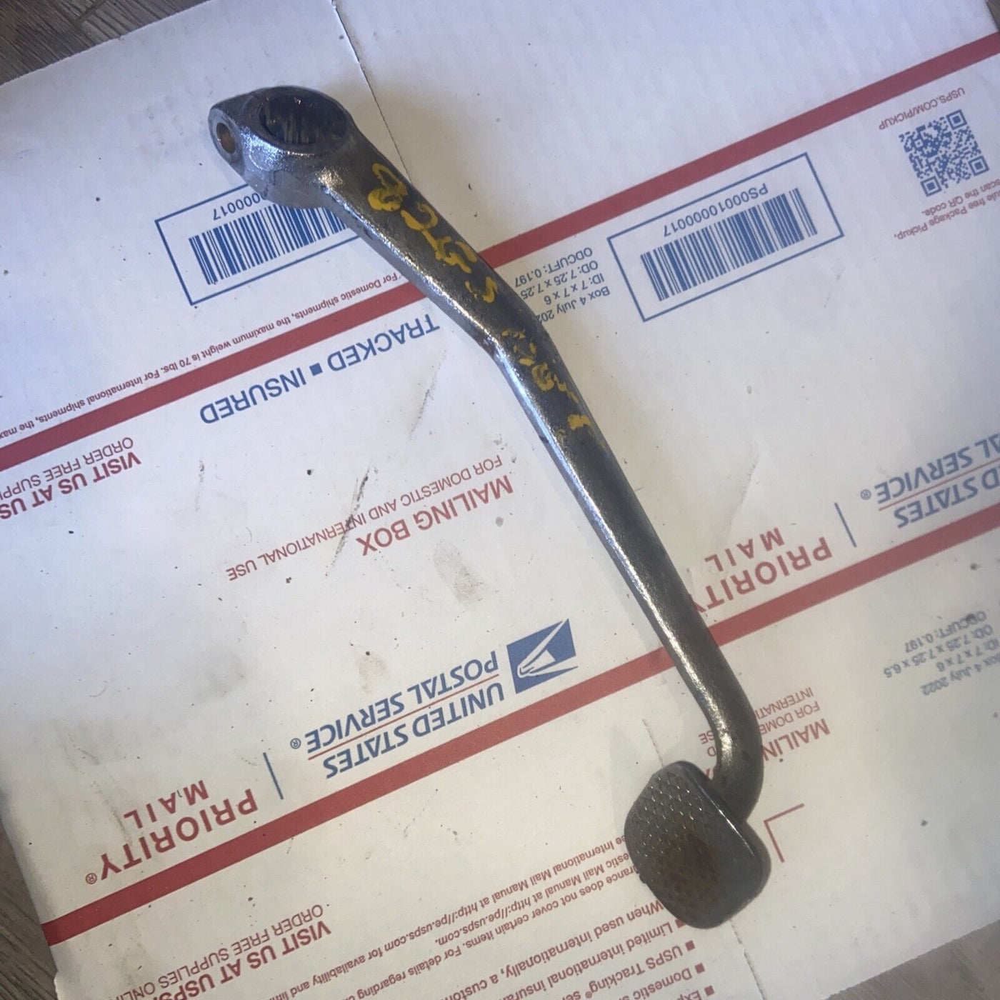 SUZUKI 82 GS750 REAR BACK BRAKE LEVER FOOT PEDAL ARM