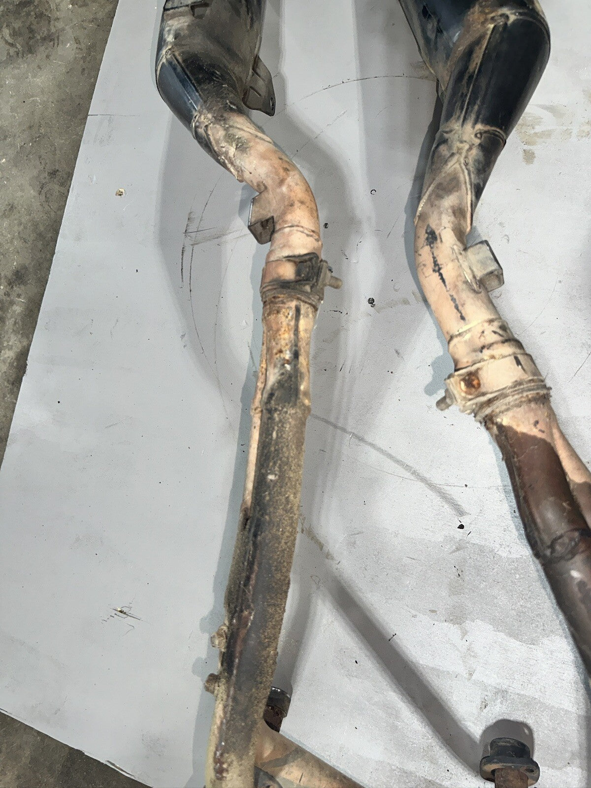 93 Yamaha XJ 600 XJ600 Seca II 2 Header muffler pipe exhaust