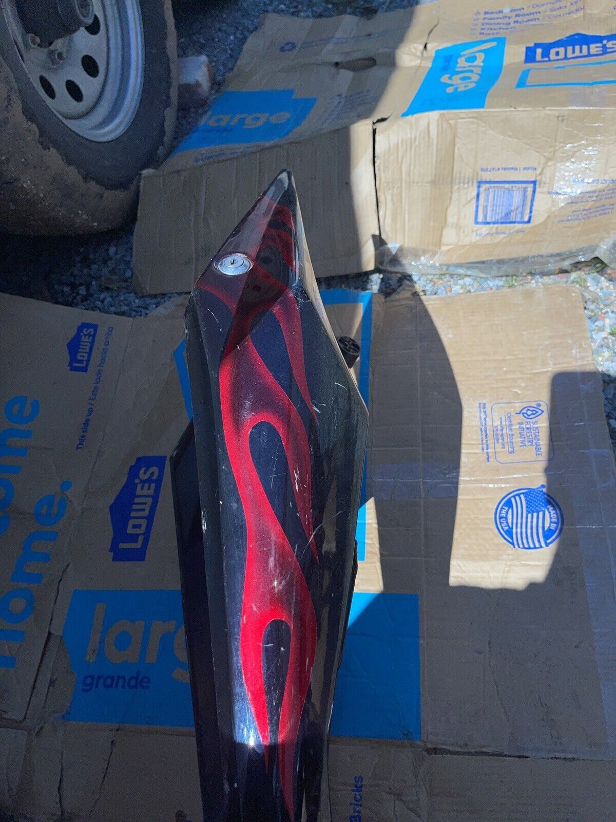 2004-2005 SUZUKI GSXR 600 GSXR 750 OEM TAIL FAIRING DAMAGED