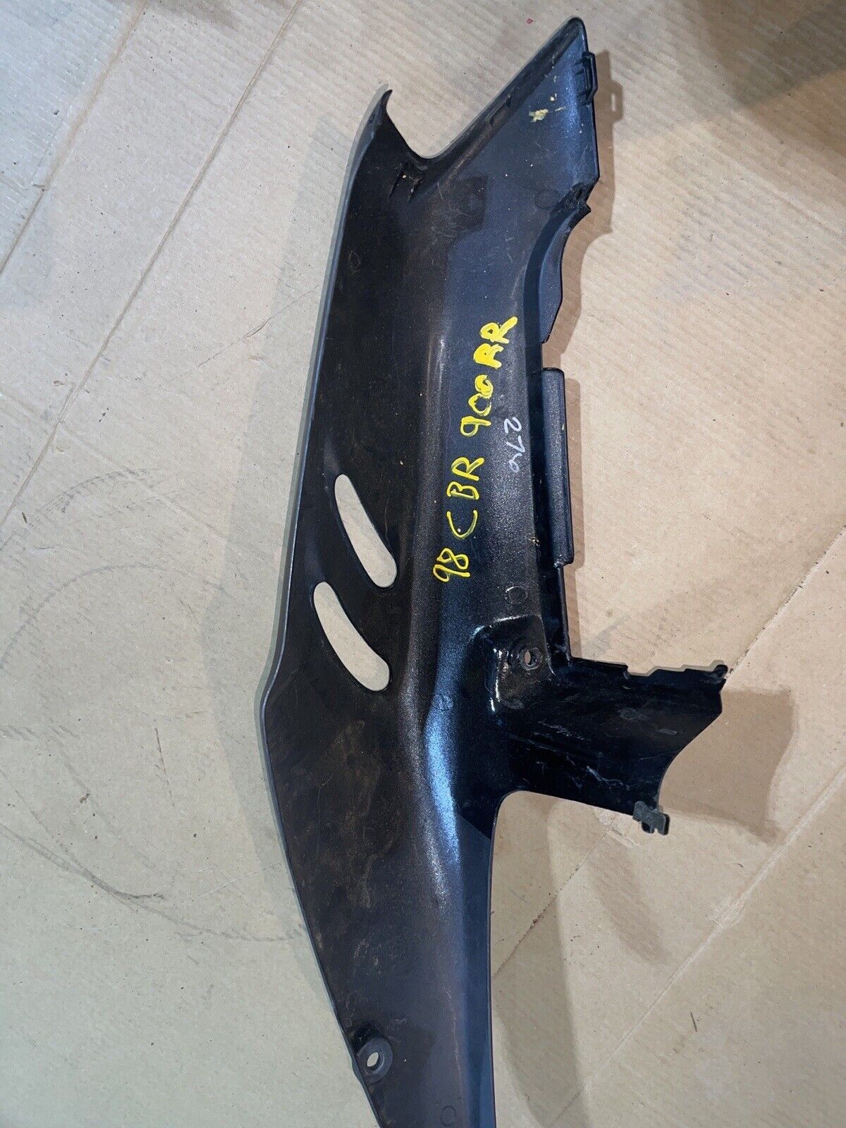 1998 98 Honda CBR900RR Rear Left Side Cover Tail Fairing Cowling Cowl Plastic