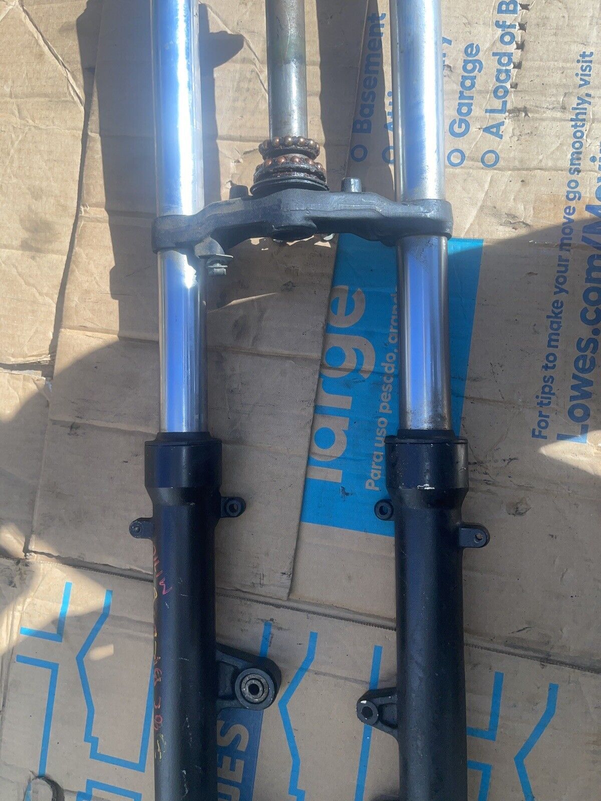 88-90 HONDA CBR600 F1 HURRICANE FRONT FORKS *SLIGHTLY BENT* SHOCK