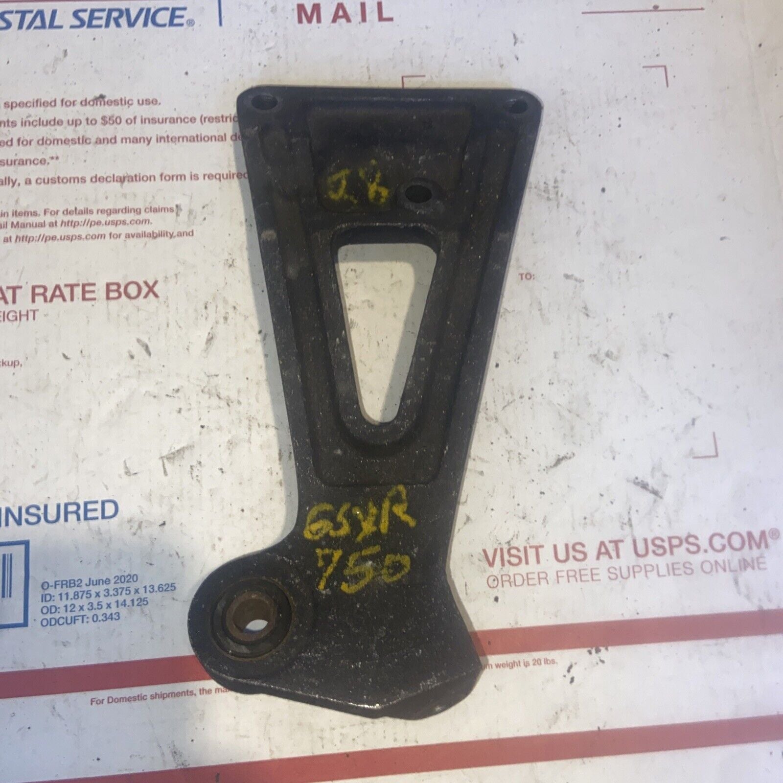 1988 Suzuki GSXR 1100R 1100 Right Side Passenger Foot Peg Bracket
