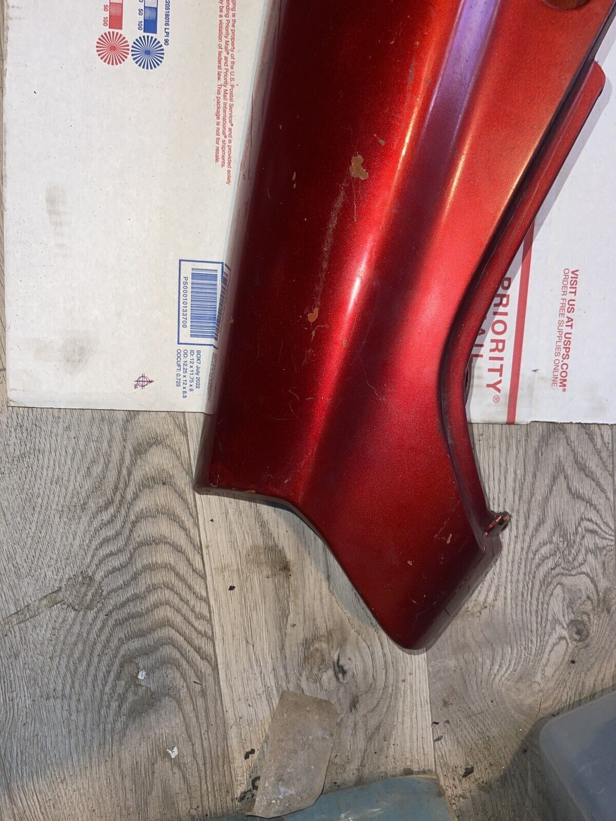 1993 Suzuki GSXR 750 fairing bodywork rear left tail plastic OEM 600 93 94 95