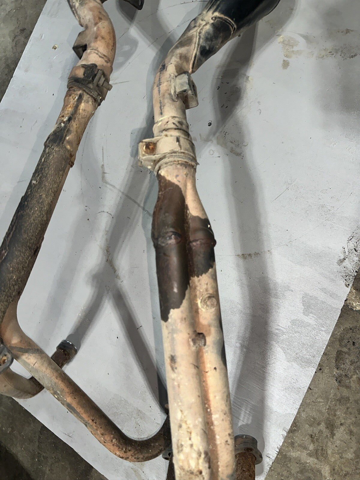 93 Yamaha XJ 600 XJ600 Seca II 2 Header muffler pipe exhaust