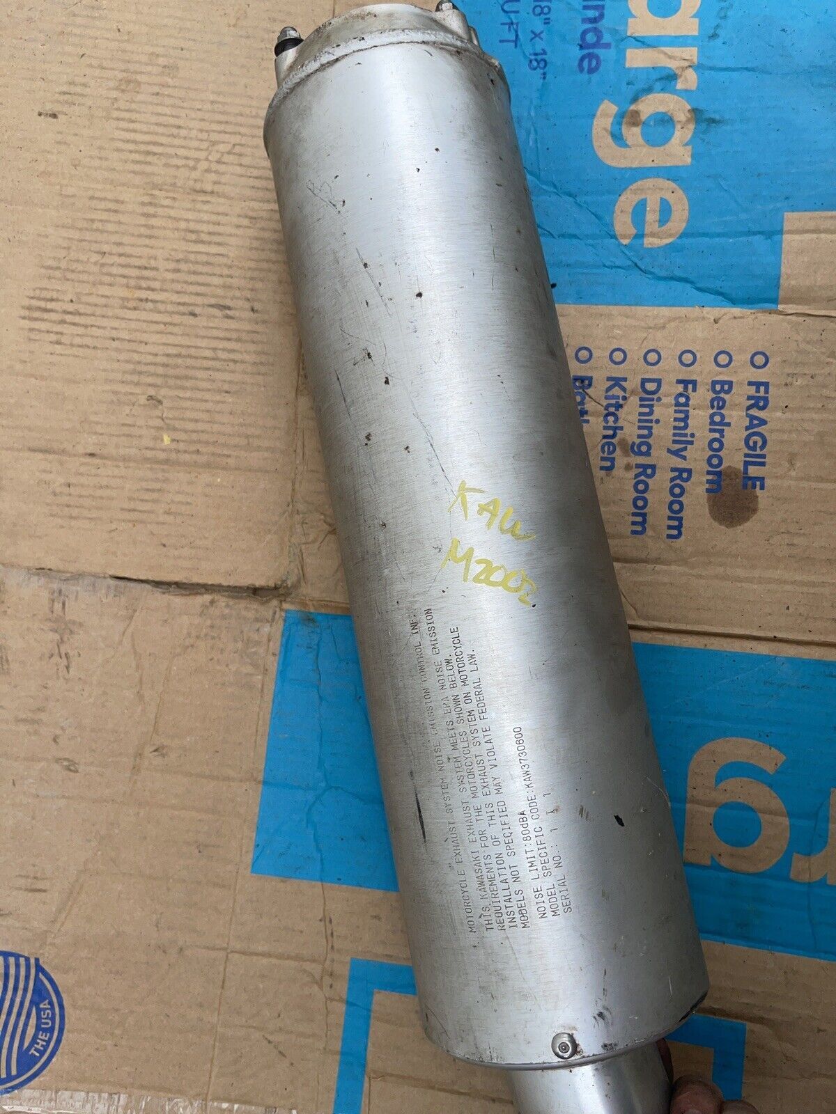 KAWASAKI Genuine Used Motorcycle Parts ZX-6R Muffler KAW3730600 ZX600G