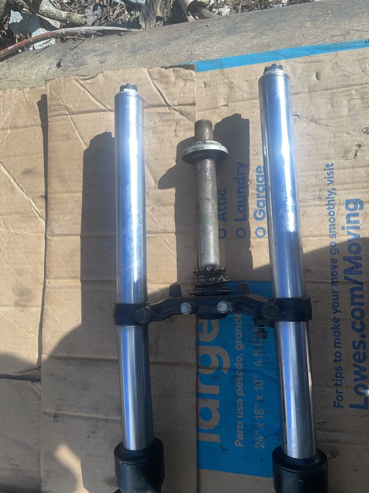 88-90 HONDA CBR600 F1 HURRICANE FRONT FORKS *SLIGHTLY BENT* SHOCK