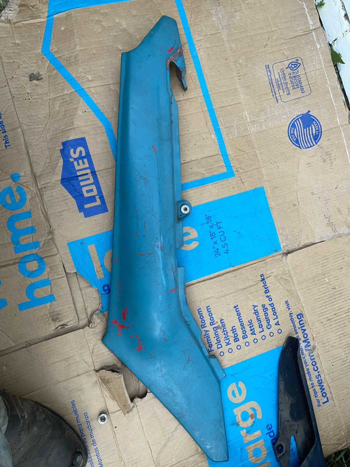 1994 Suzuki GS500E RIGHT REAR BACK TAIL FAIRING SHROUD PLASTIC GS 500 94
