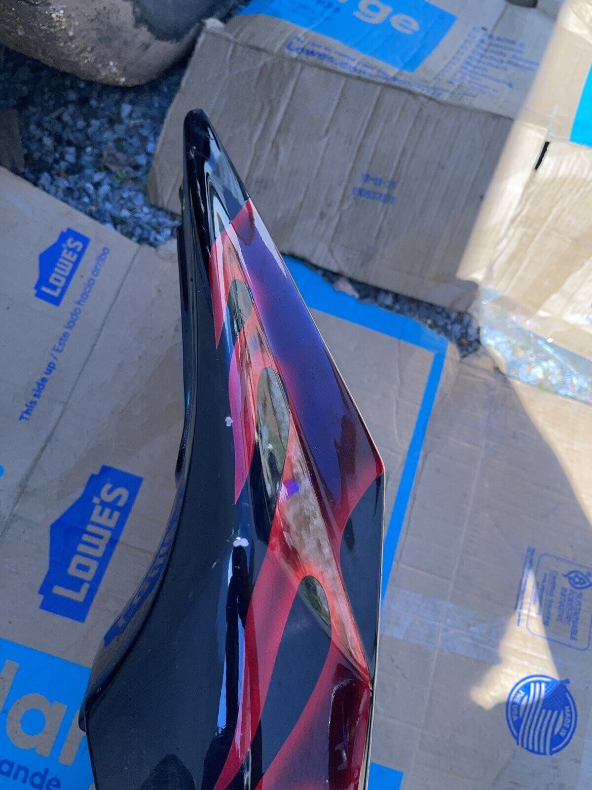 2004-2005 SUZUKI GSXR 600 GSXR 750 OEM TAIL FAIRING DAMAGED