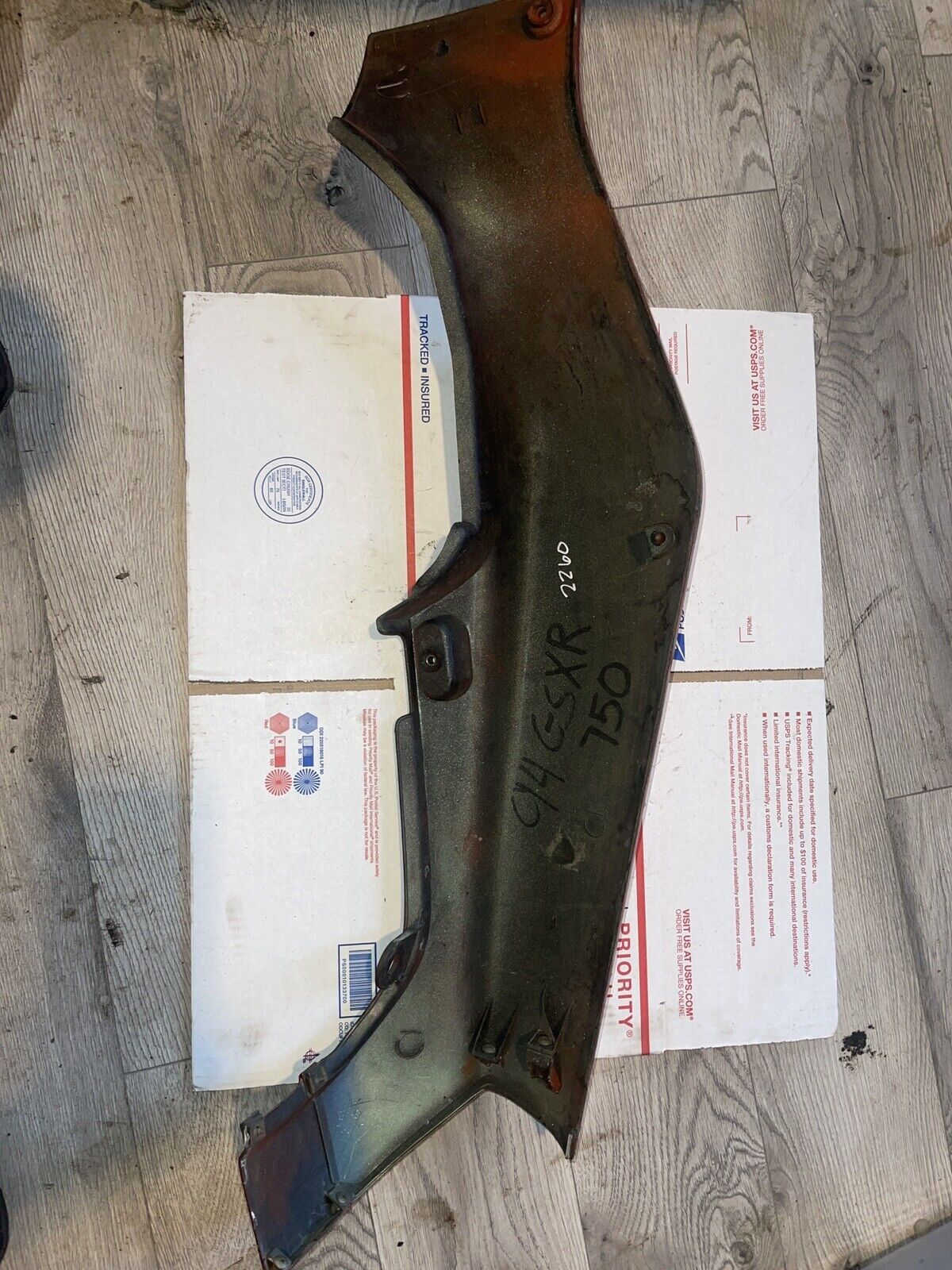 1993 Suzuki GSXR 750 fairing bodywork rear left tail plastic OEM 600 93 94 95