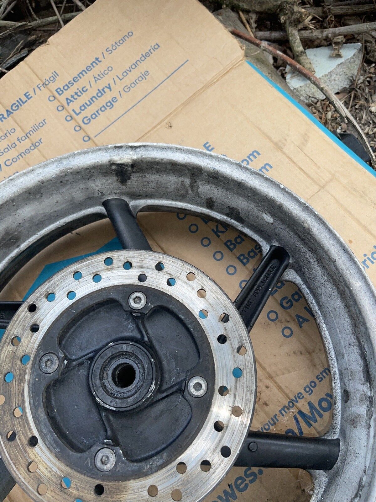 90-02 Kawasaki Ninja Zx6 Zx6e Rear Wheel Rim
