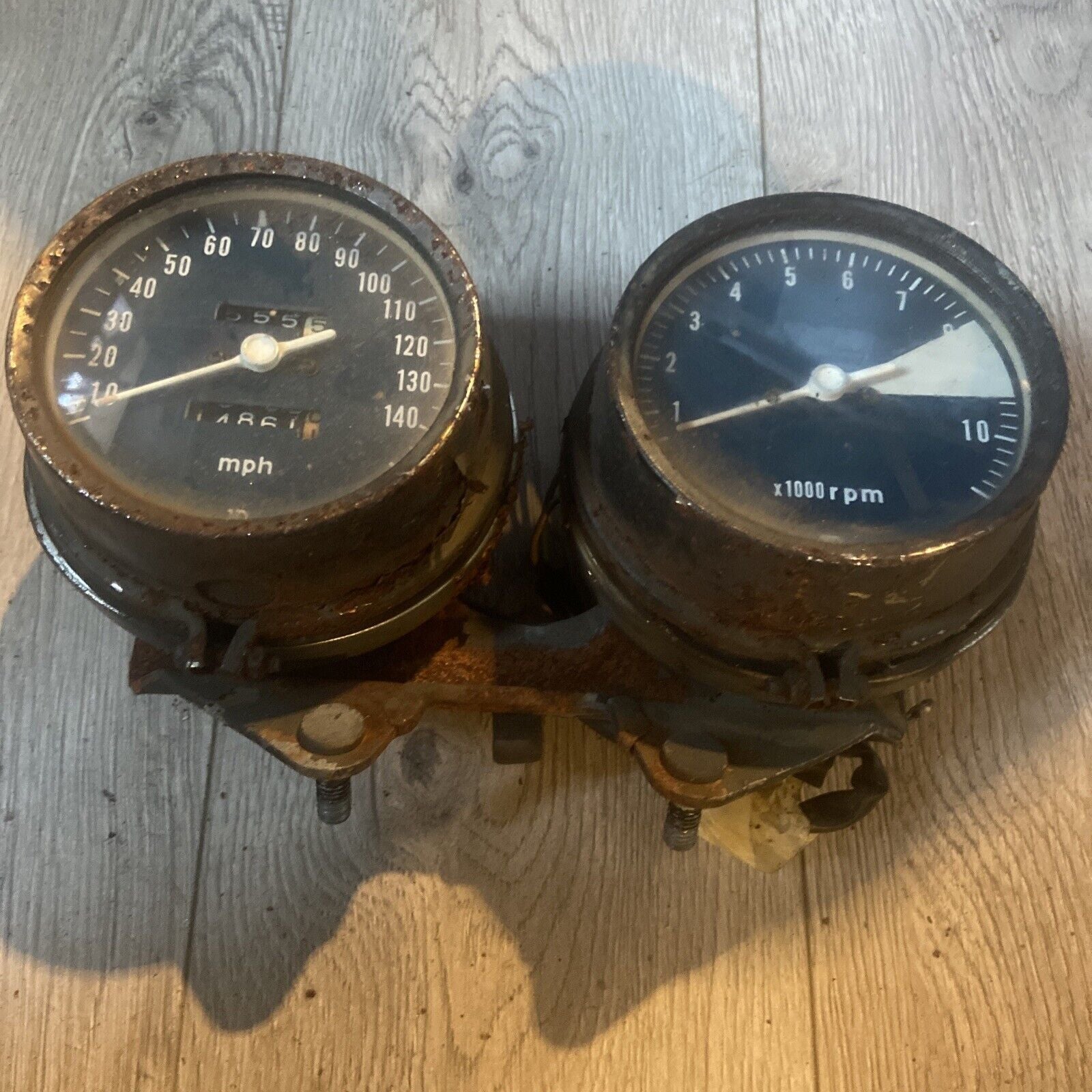 1973 Honda CB750 Hawk GAUGES SPEEDOMETER TACHOMETER GAUGES CLOCK