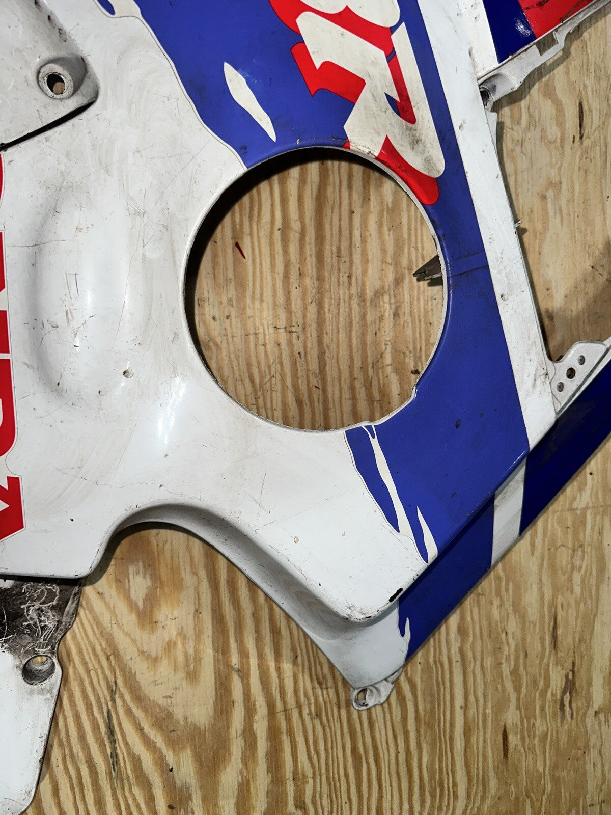 91-94 HONDA CBR600F2 LEFT MID UPPER SIDE FAIRING COWL PLASTIC