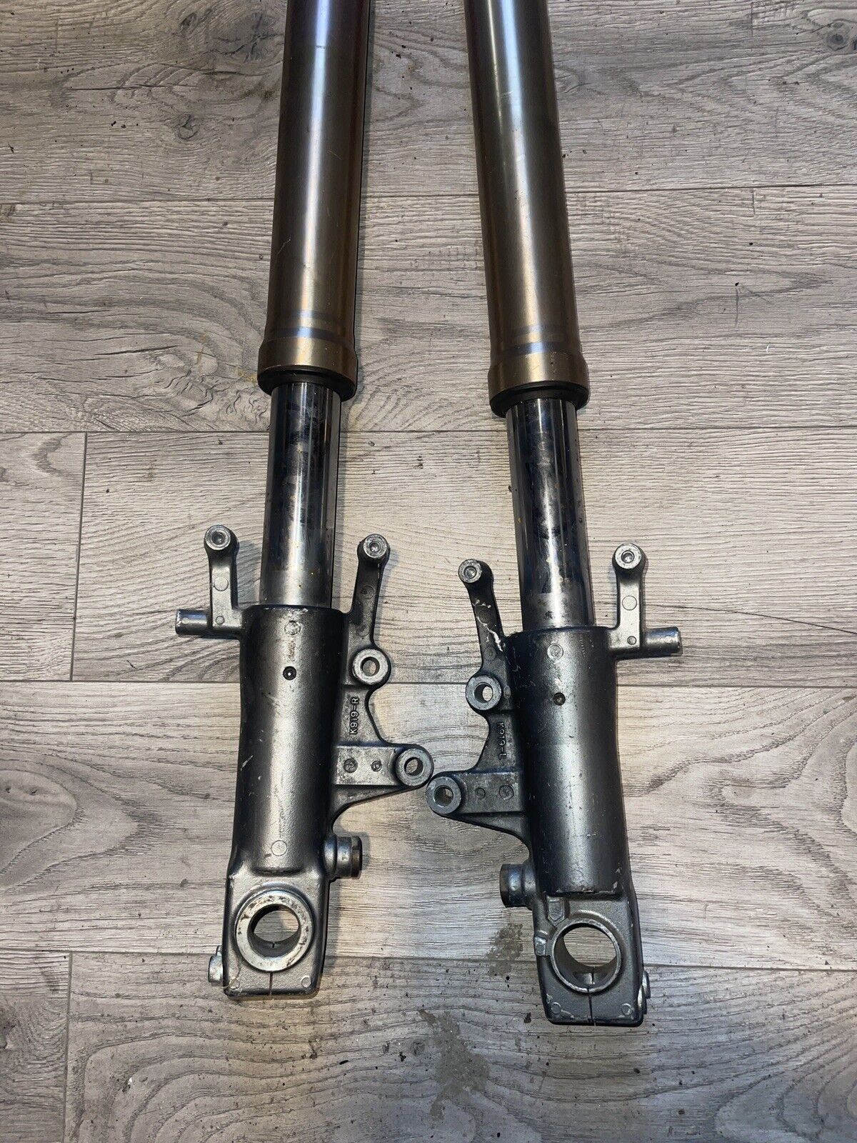 93-95  Kawasaki Ninja ZX7 ZX750L FRONT FORKS SHOCK SUSPENSION SET PAIR FOR PARTS