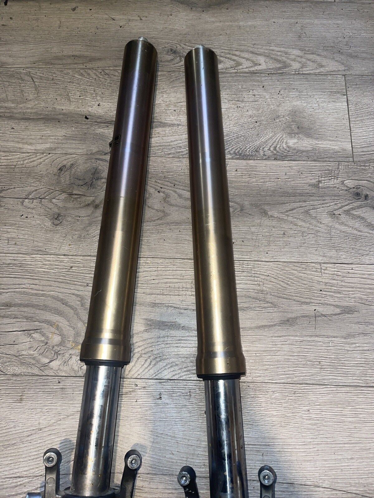 93-95  Kawasaki Ninja ZX7 ZX750L FRONT FORKS SHOCK SUSPENSION SET PAIR FOR PARTS