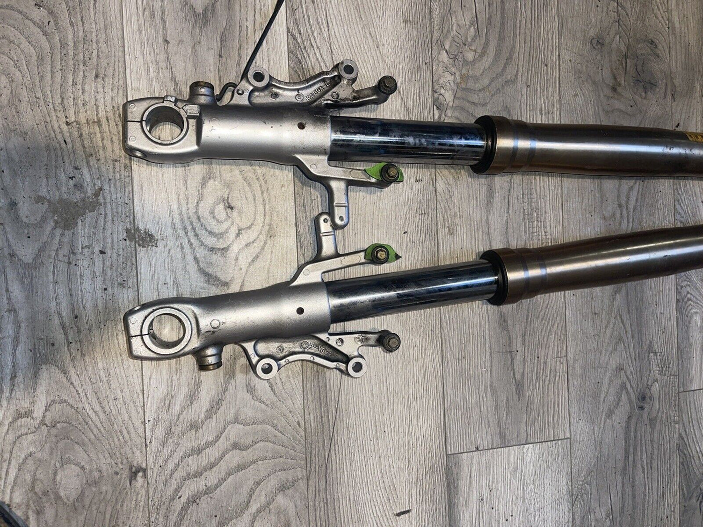 93-95  Kawasaki Ninja ZX7 ZX750L FRONT FORKS SHOCK SUSPENSION SET PAIR FOR PARTS